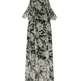 Abito in seta con stampa floreale S540Y09XS5 9990 LOEWE 