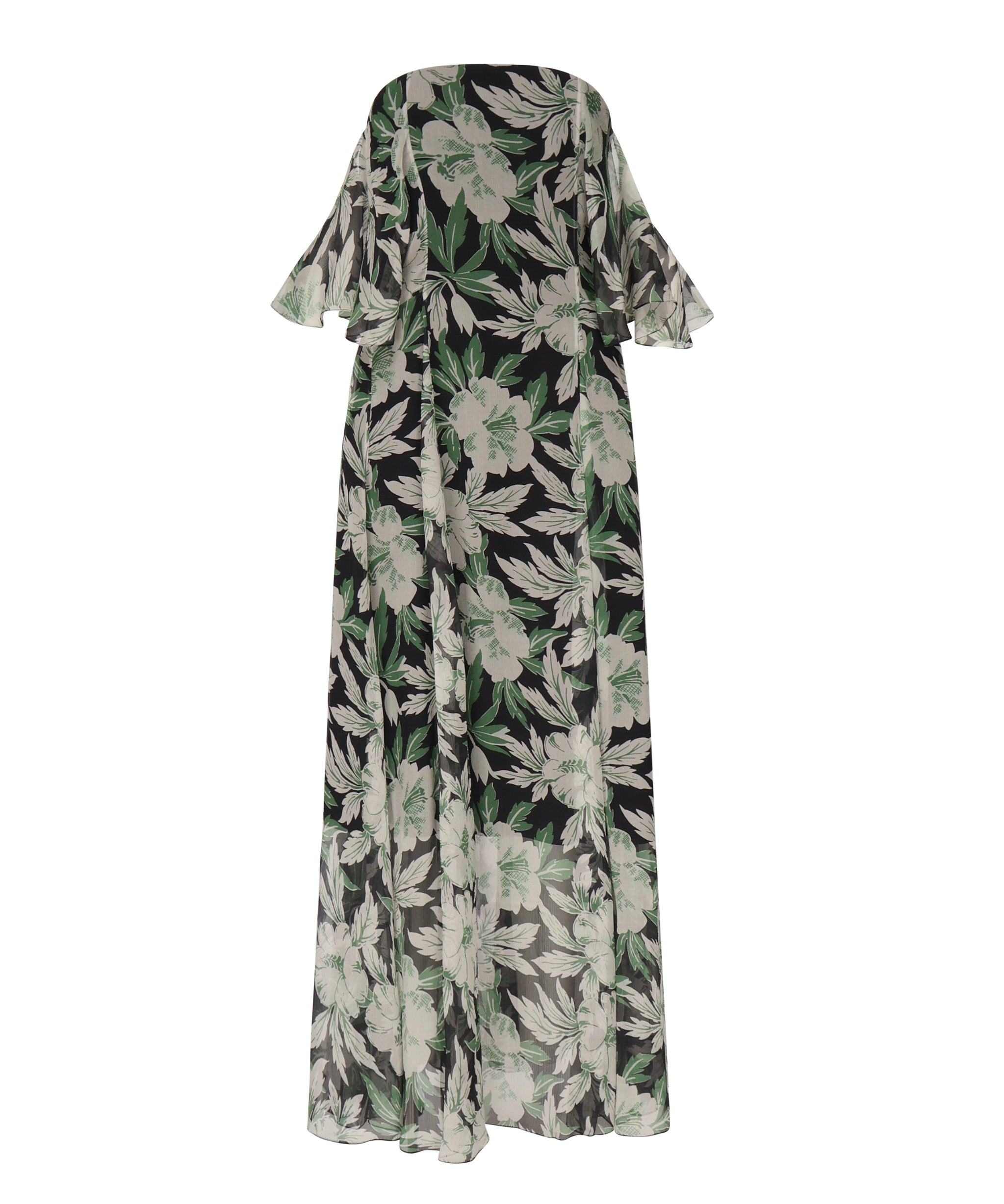 Abito in seta con stampa floreale S540Y09XS5 9990 LOEWE 