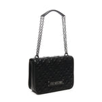 Borsa a spalla trapuntata con logo JC4000PP1LLA0 000 LOVE MOSCHINO 