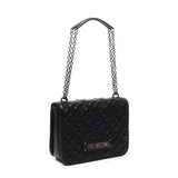 Borsa a spalla trapuntata con logo JC4000PP1LLA0 000 LOVE MOSCHINO 