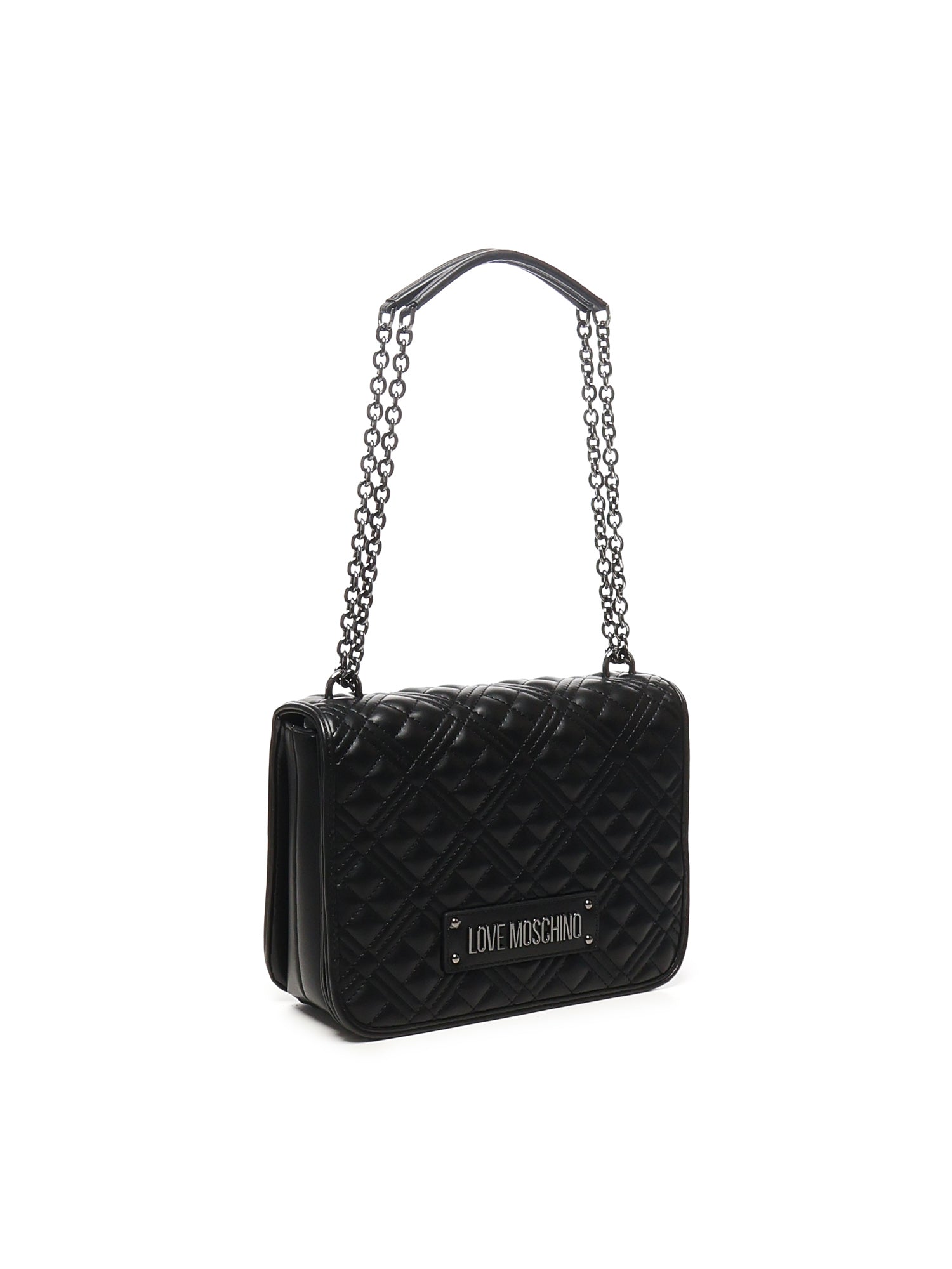 Borsa a spalla trapuntata con logo JC4000PP1LLA0 000 LOVE MOSCHINO 