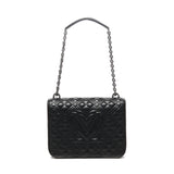 Borsa a spalla trapuntata con logo JC4000PP1LLA0 000 LOVE MOSCHINO 