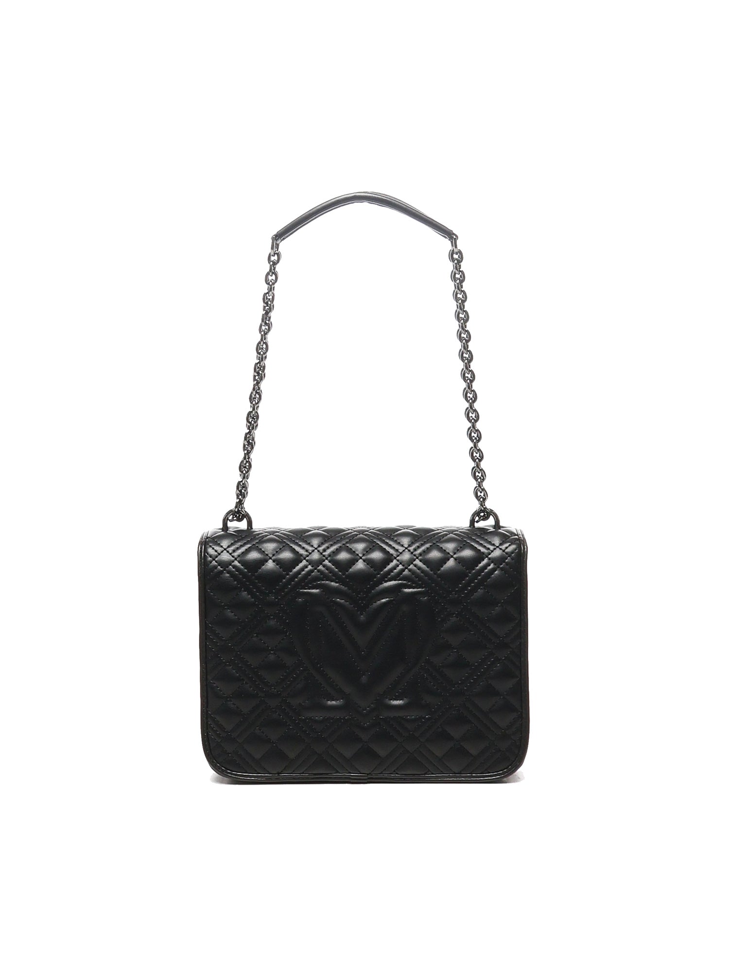 Borsa a spalla trapuntata con logo JC4000PP1LLA0 000 LOVE MOSCHINO 