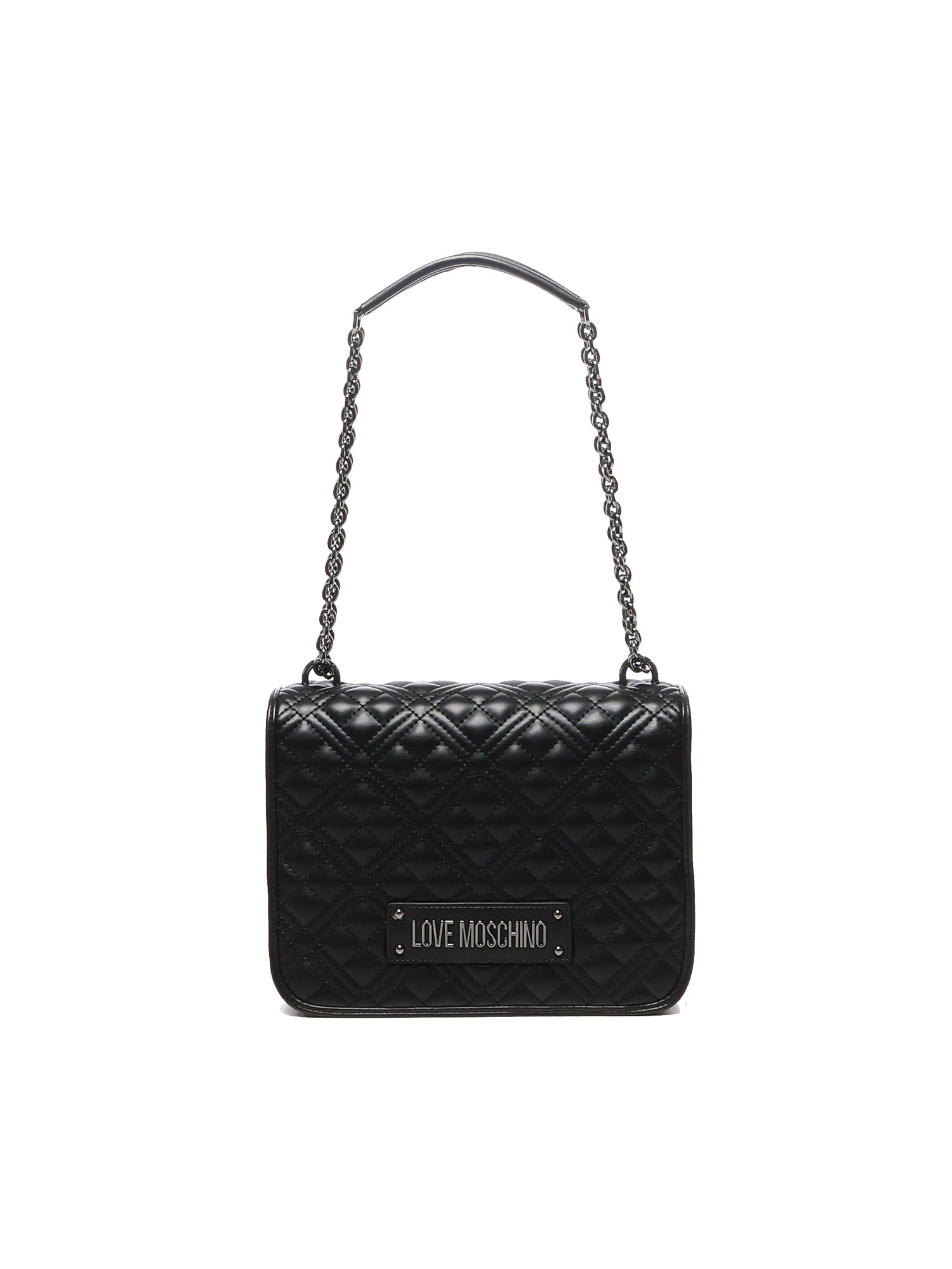Borsa a spalla trapuntata con logo JC4000PP1LLA0 000 LOVE MOSCHINO 