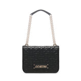 Borsa a spalla trapuntata con logo<BR/> JC4000PP1LLA0 00A LOVE MOSCHINO 