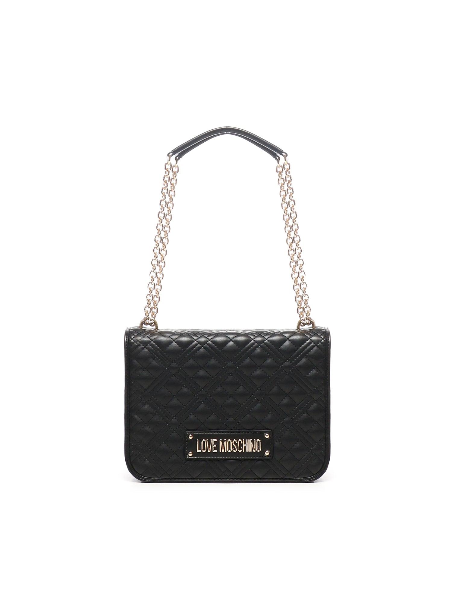Borsa a spalla trapuntata con logo<BR/> JC4000PP1LLA0 00A LOVE MOSCHINO 