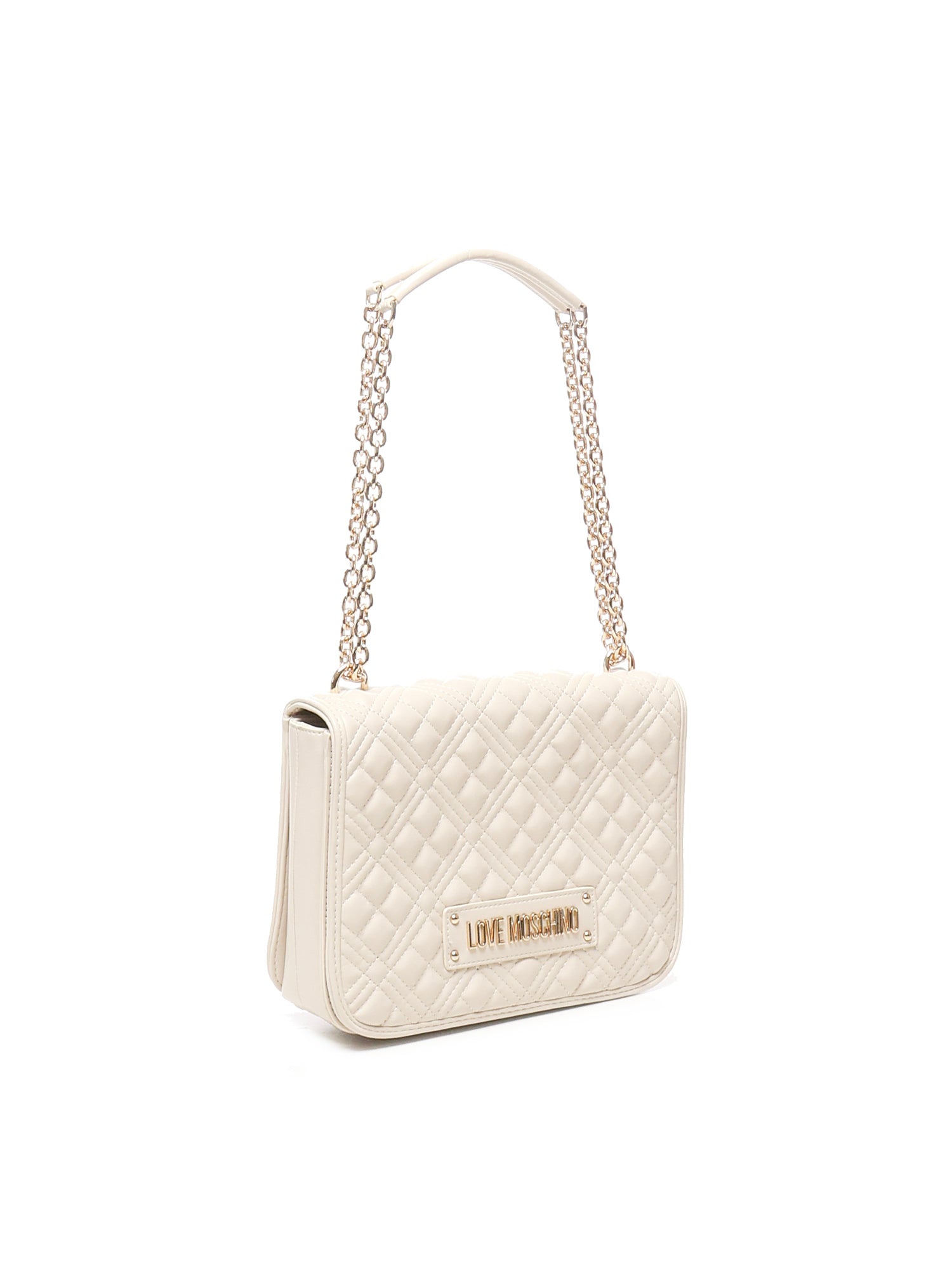 Borsa a spalla trapuntata con logo JC4000PP1LLA0 110 LOVE MOSCHINO 