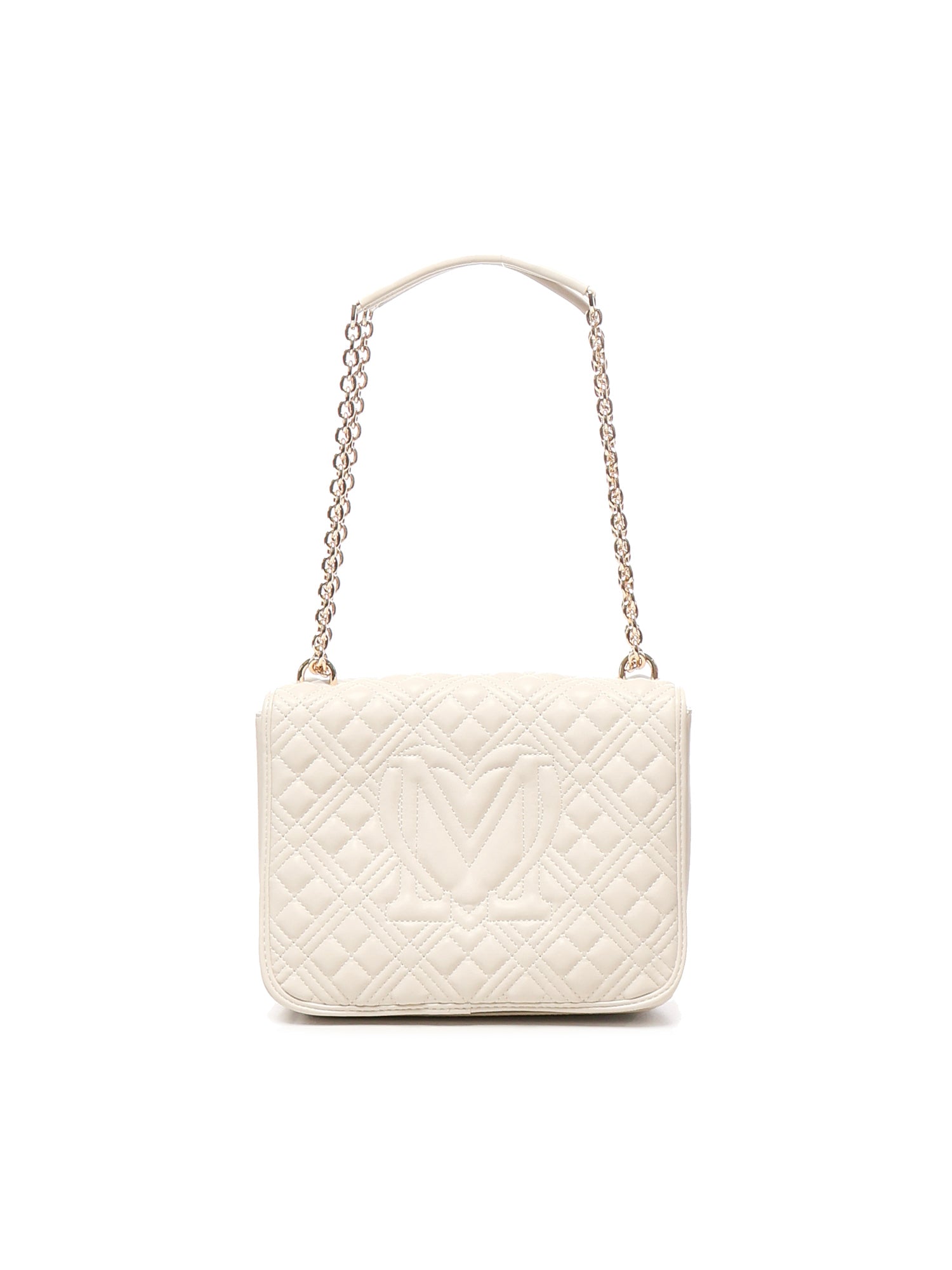 Borsa a spalla trapuntata con logo JC4000PP1LLA0 110 LOVE MOSCHINO 
