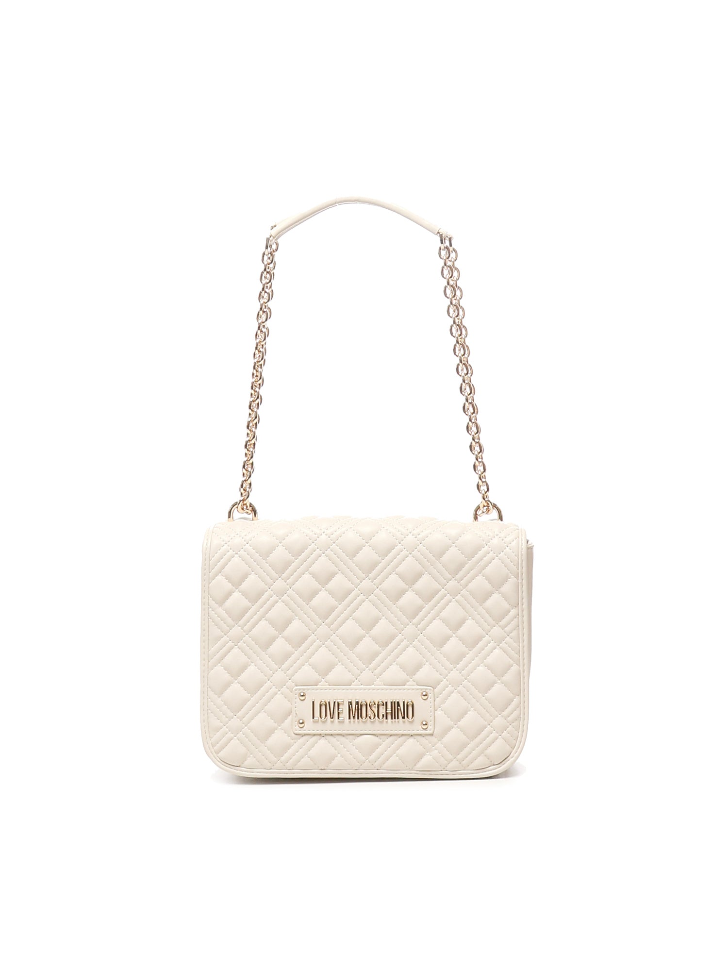 Borsa a spalla trapuntata con logo JC4000PP1LLA0 110 LOVE MOSCHINO 