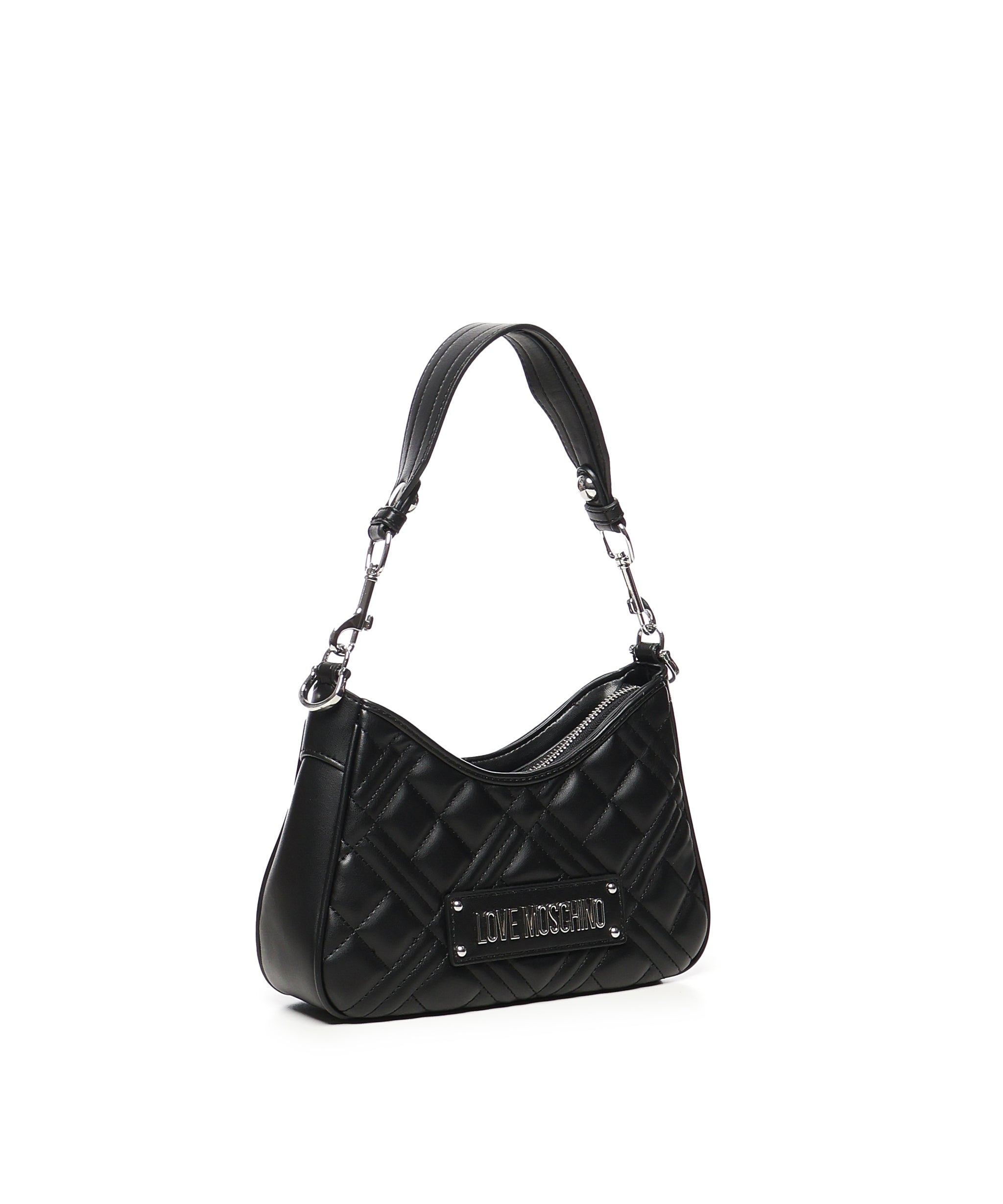Borsa trapuntata con logo<BR/> JC4152PP1MLA0 00B LOVE MOSCHINO 