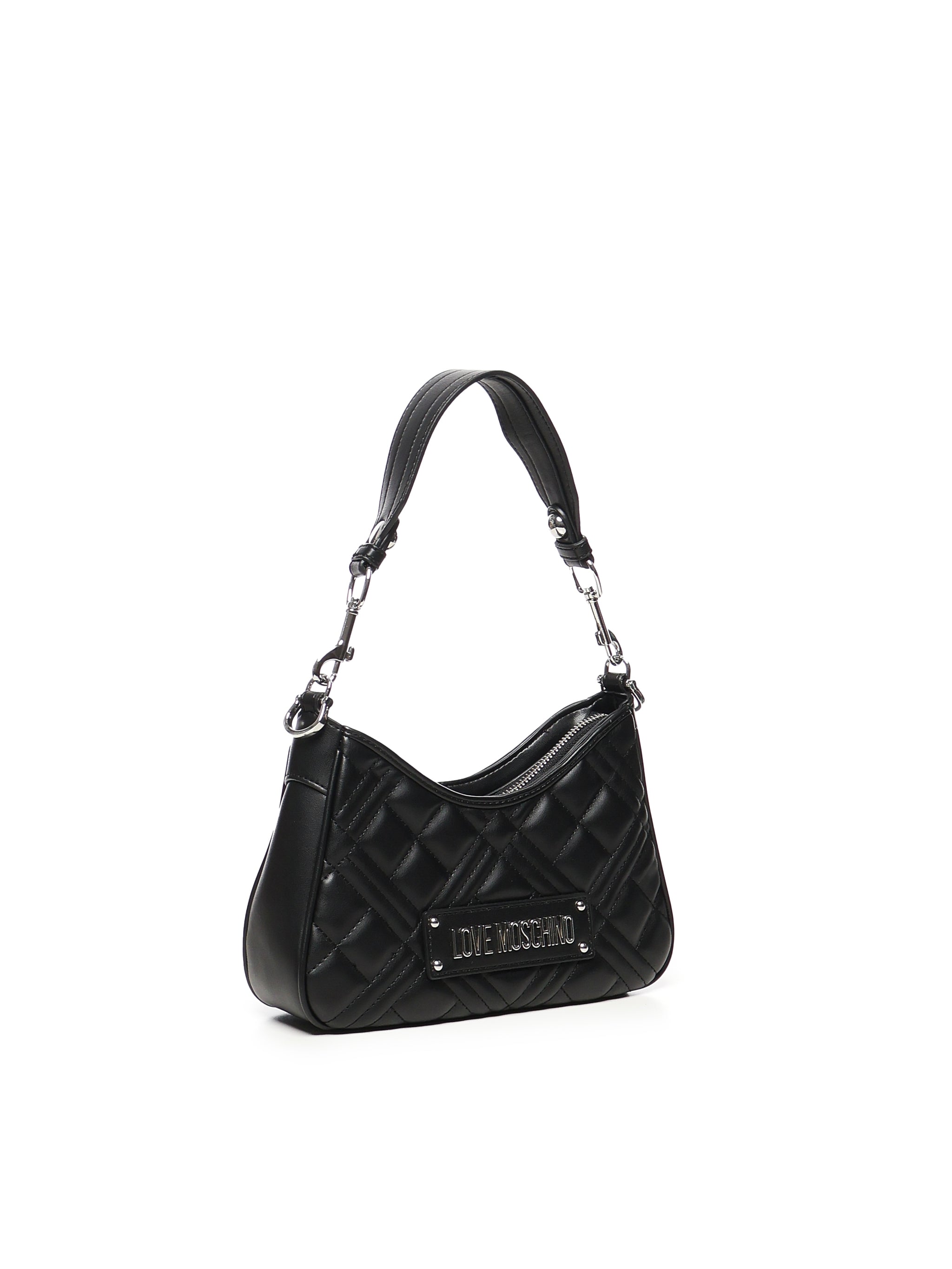 Borsa trapuntata con logo<BR/> JC4152PP1MLA0 00B LOVE MOSCHINO 