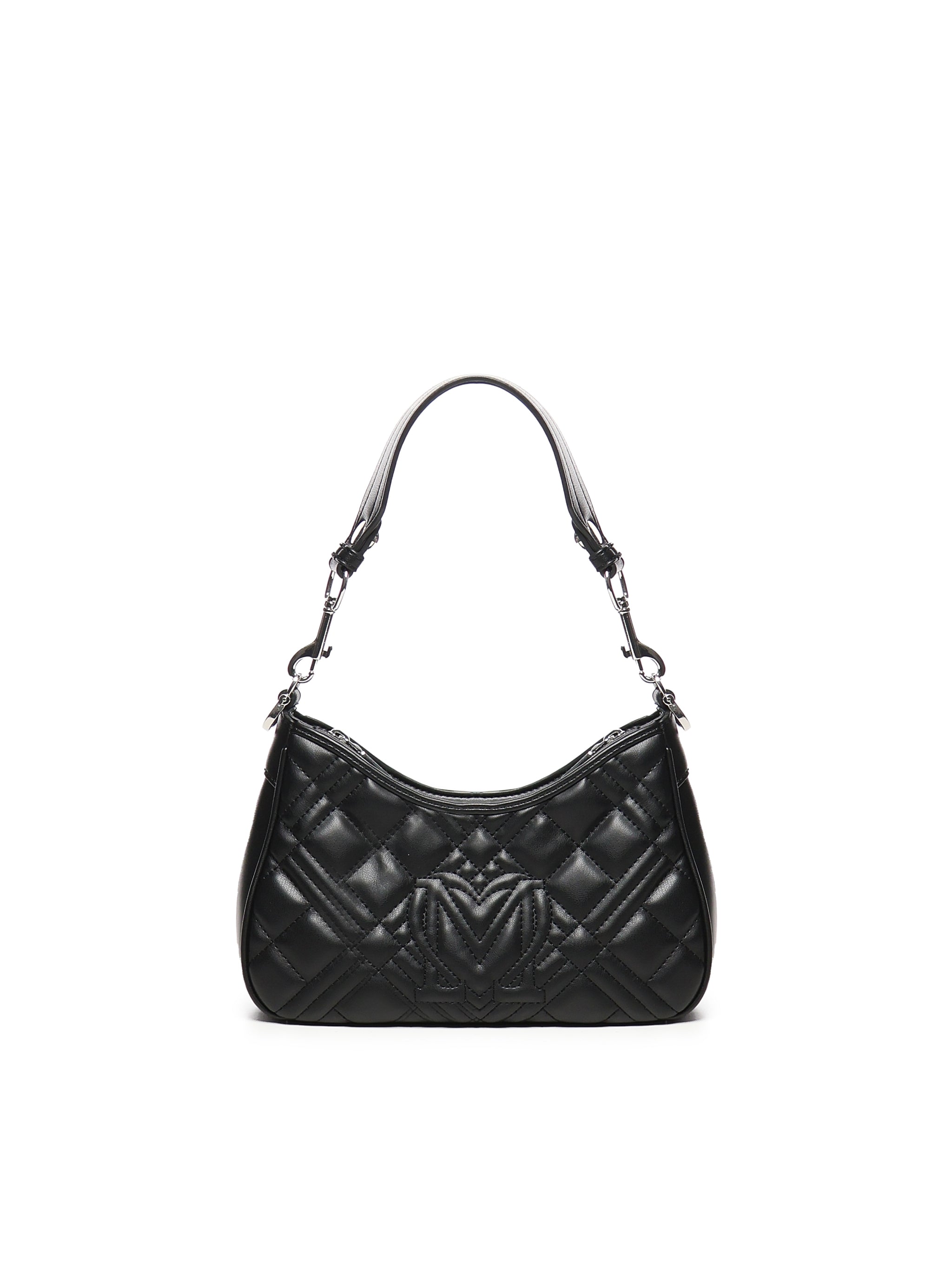 Borsa trapuntata con logo<BR/> JC4152PP1MLA0 00B LOVE MOSCHINO 