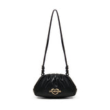 Borsa a tracolla in pelle<BR/> JC4286PP0MKK0 000 LOVE MOSCHINO 