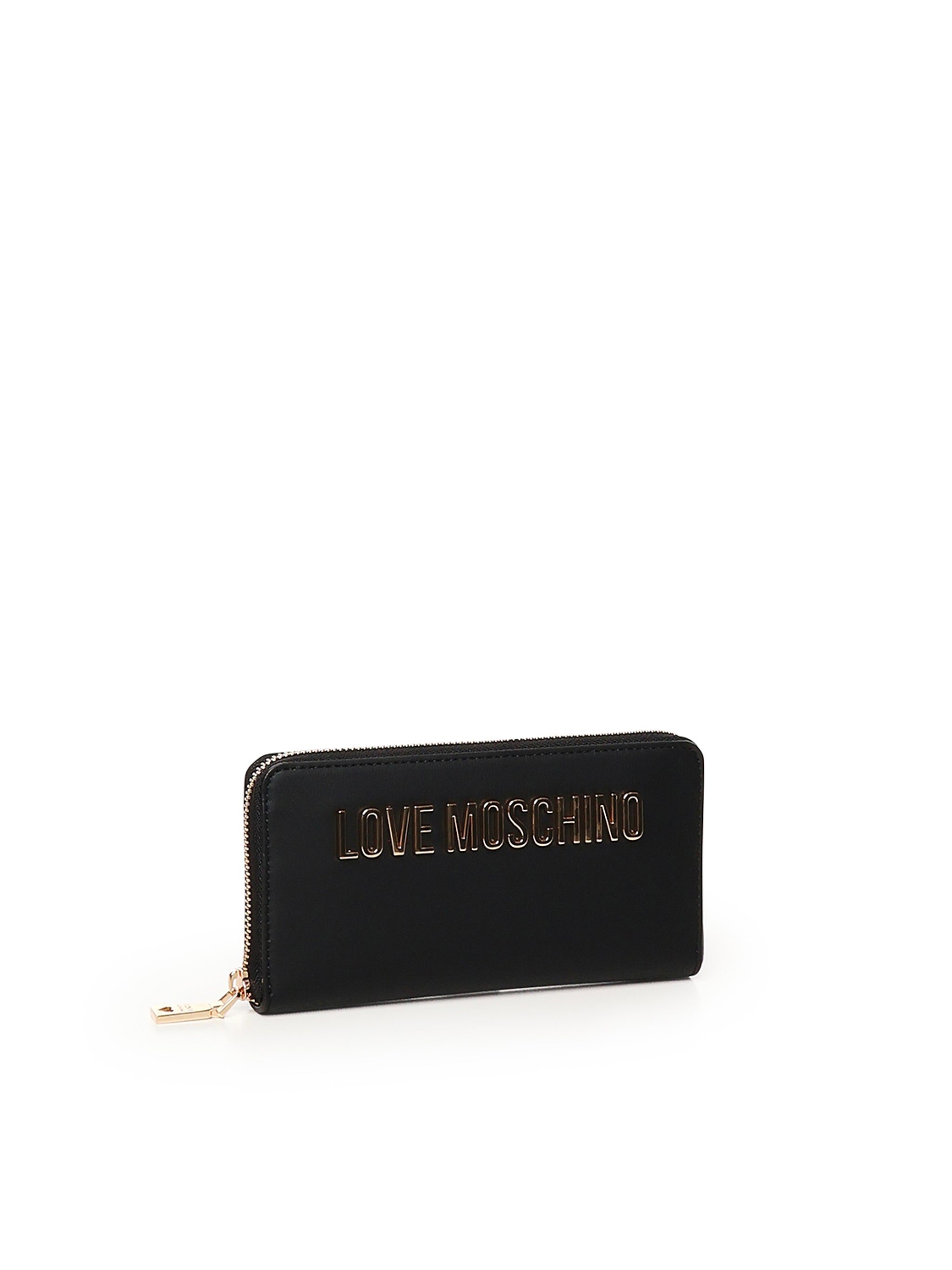 Portafoglio con logo lettering JC5611PP1MKD0 000 LOVE MOSCHINO 