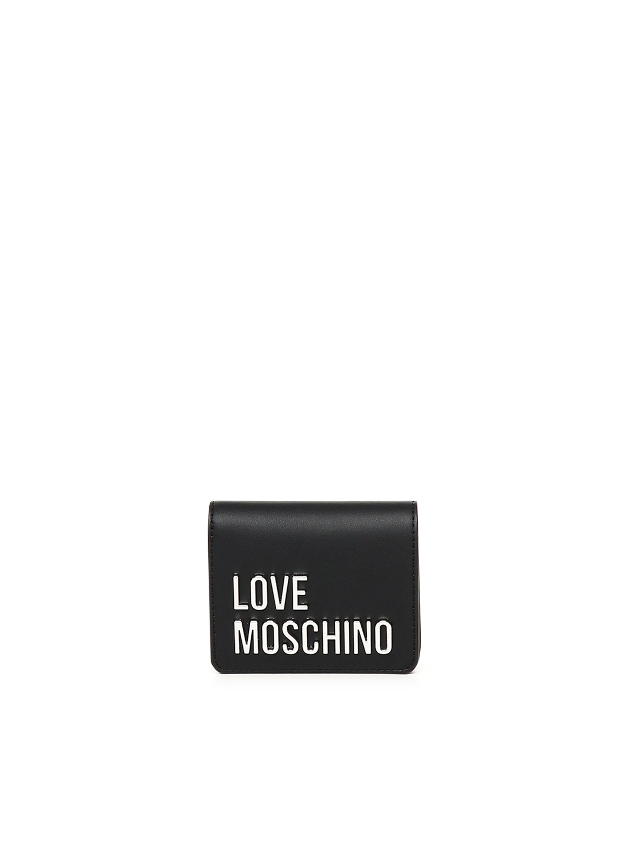 Portafoglio piccolo con logo JC5612PP1MKD0 00B LOVE MOSCHINO 