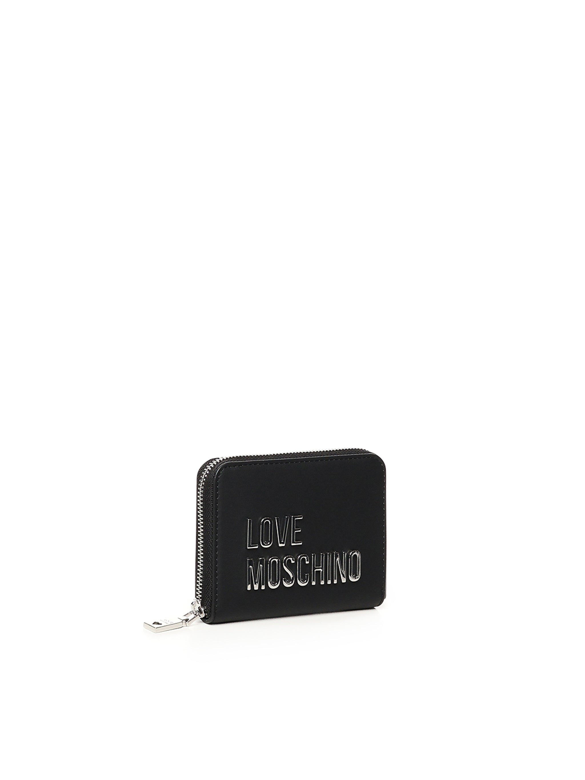 Portafoglio piccolo zip around JC5613PP1MKD0 00B LOVE MOSCHINO 