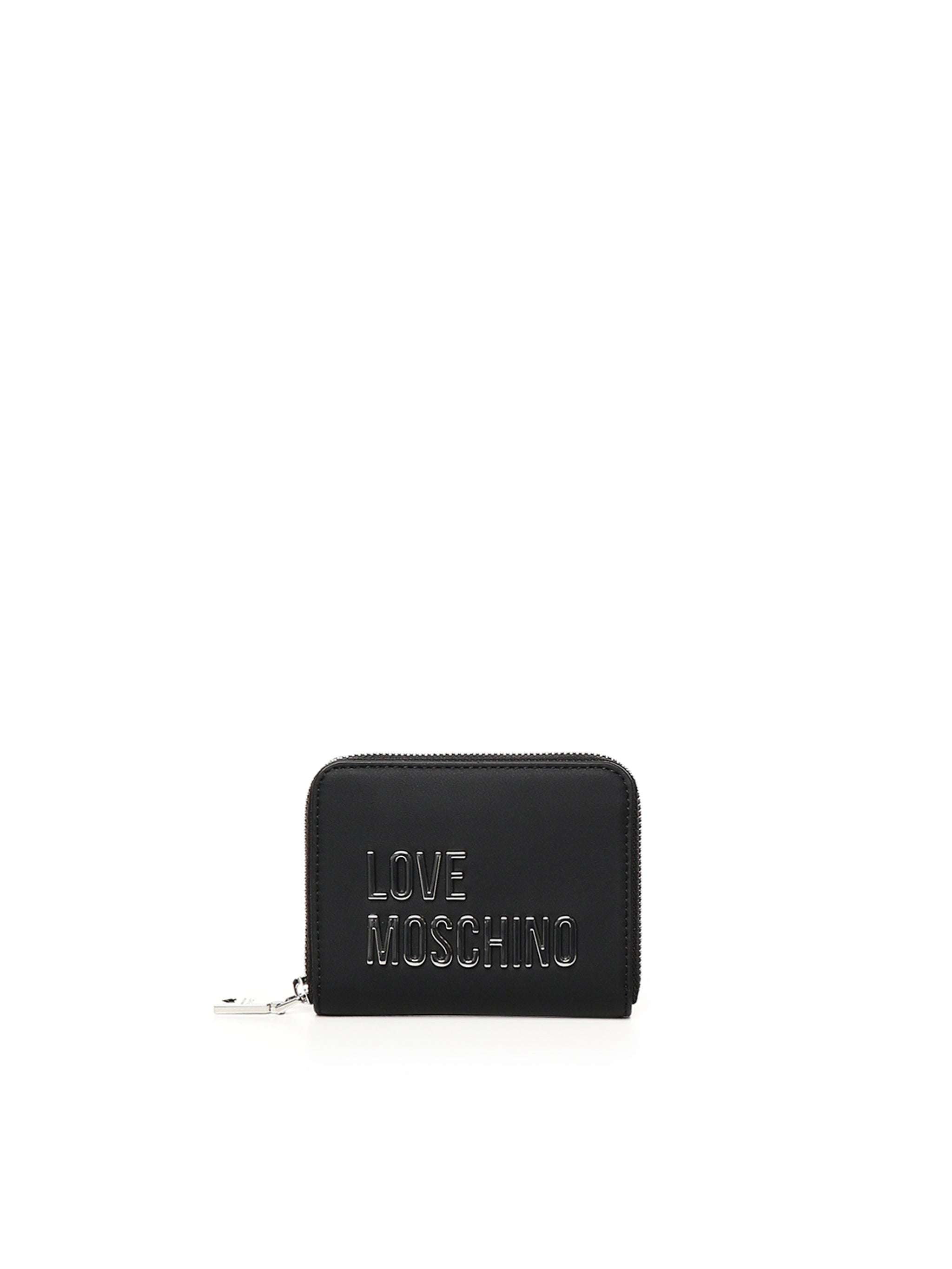 Portafoglio piccolo zip around JC5613PP1MKD0 00B LOVE MOSCHINO 