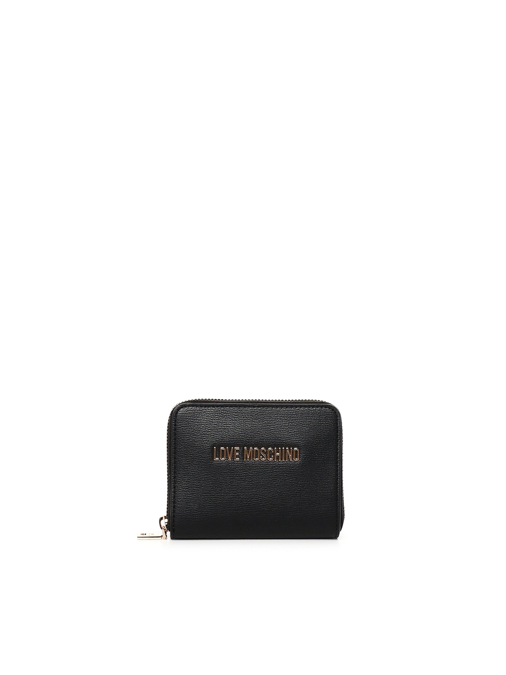 Portafoglio zip around con logo JC5702PP1MLD0 000 LOVE MOSCHINO 
