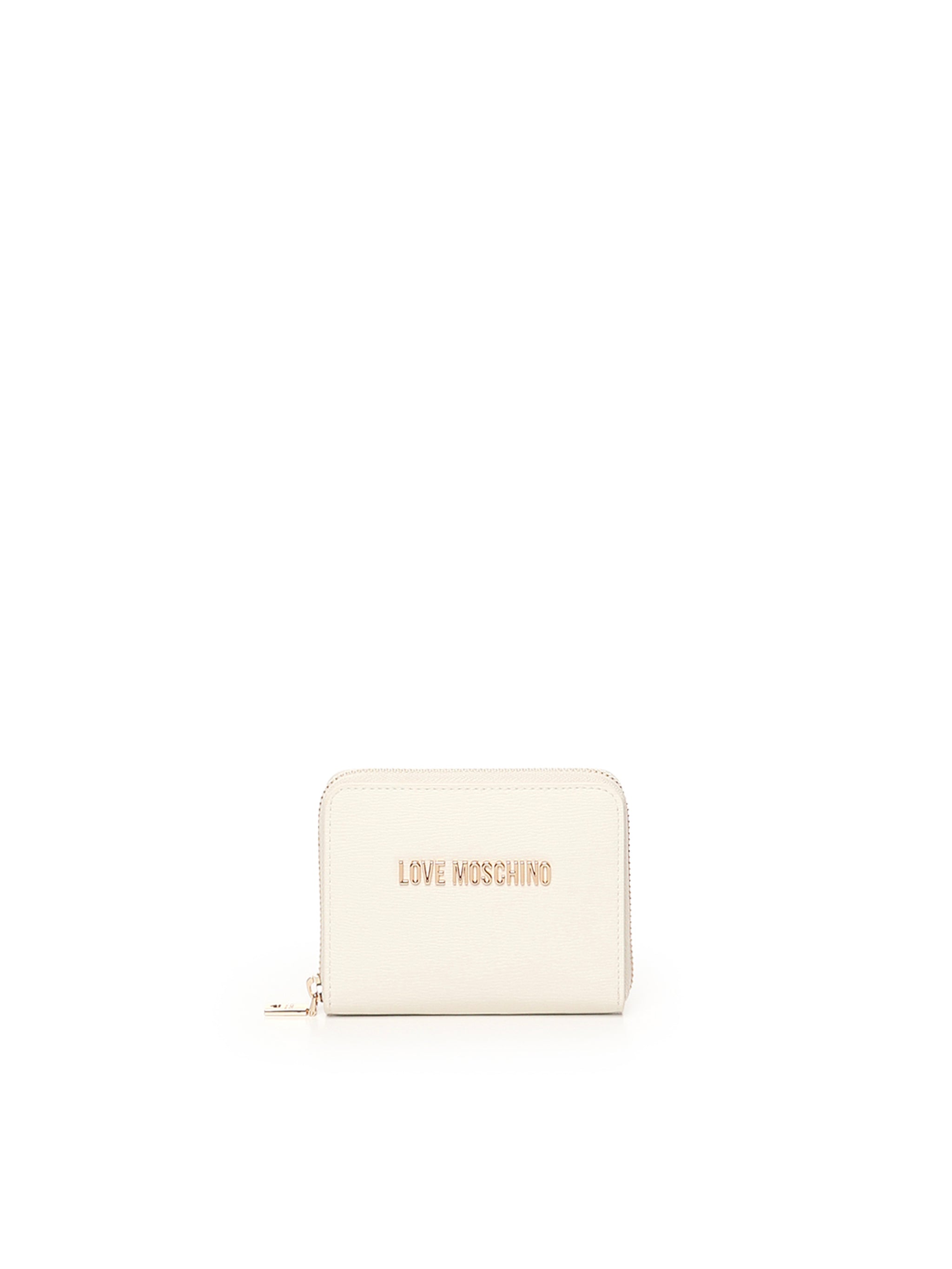 Portafoglio zip around con logo JC5702PP1MLD0 110 LOVE MOSCHINO 