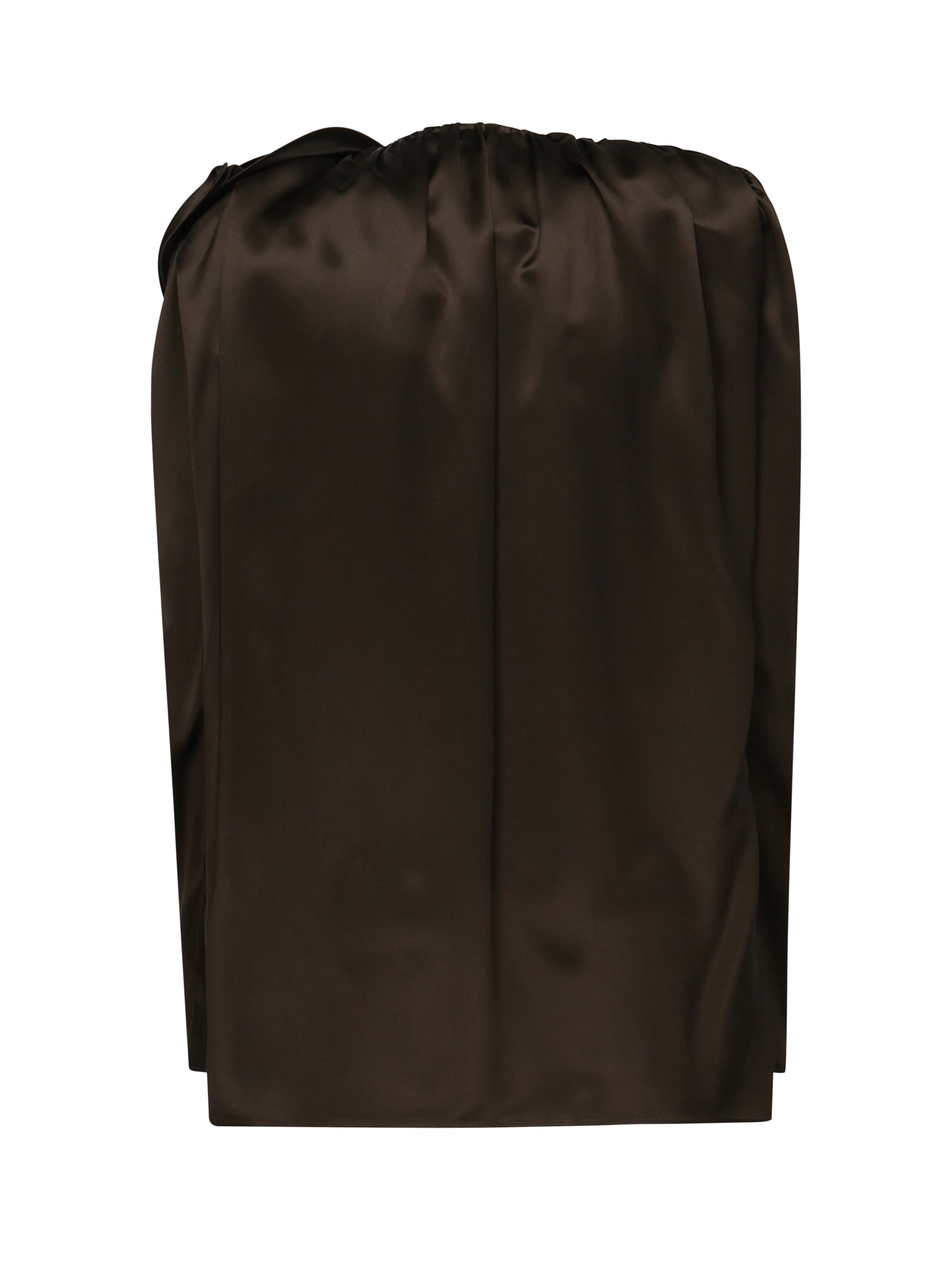Blusa classica in seta con applicazione 1404250000 BROWN MAGDA BUTRYM 