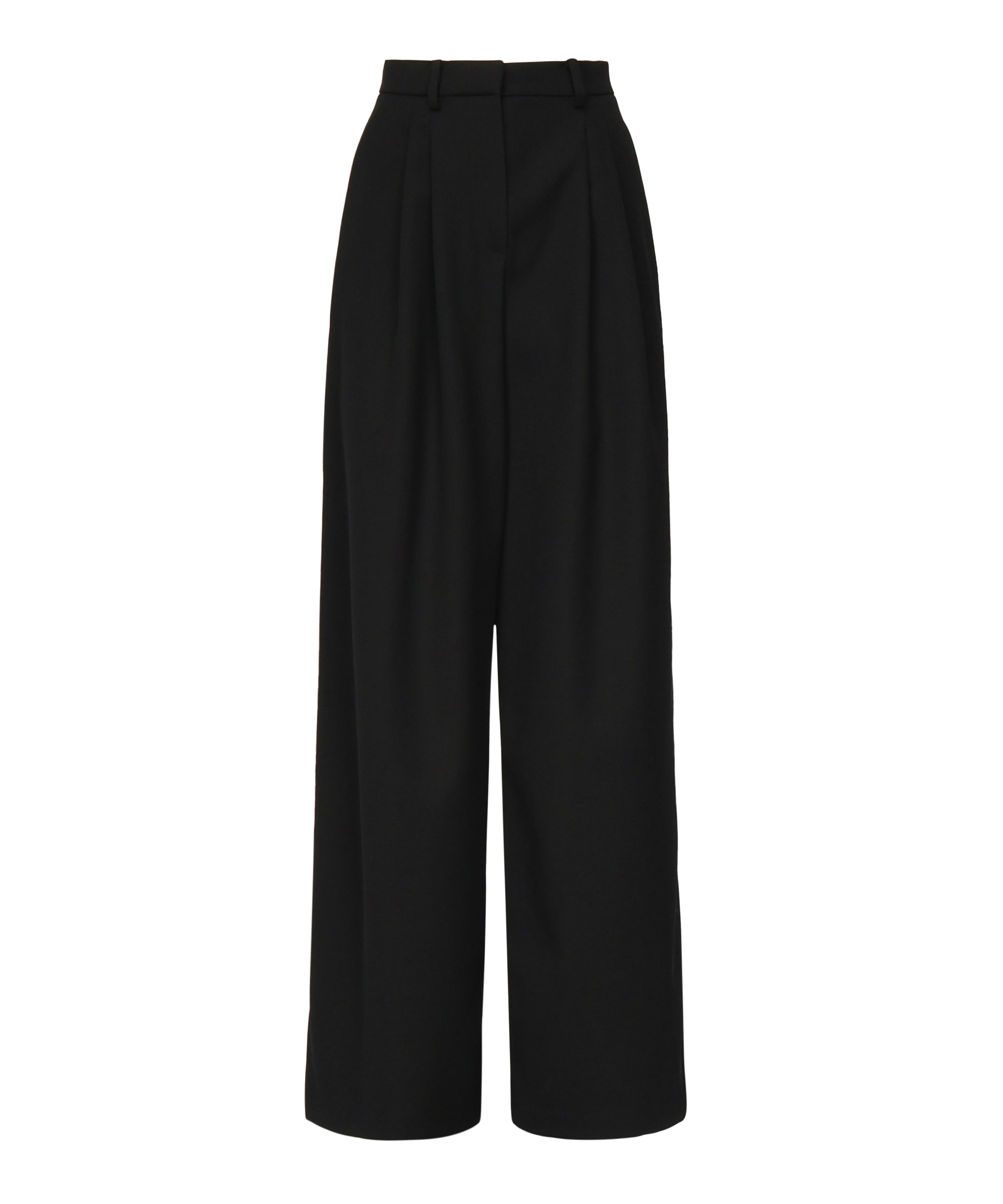 Pantaloni larghi in lana 1434250000 BLACK MAGDA BUTRYM 