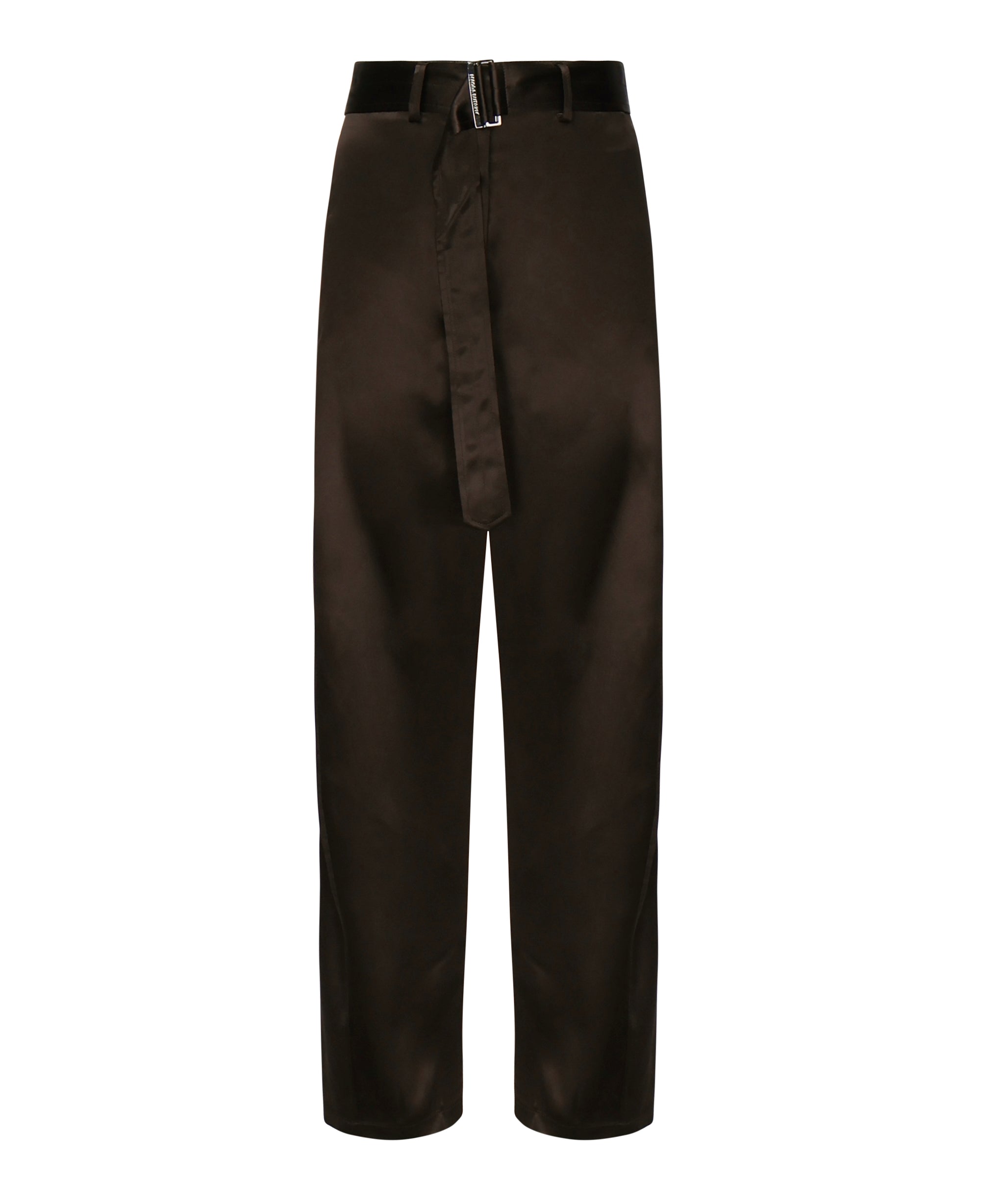 Pantaloni in cotone con cintura 1514250000 BROWN MAGDA BUTRYM 