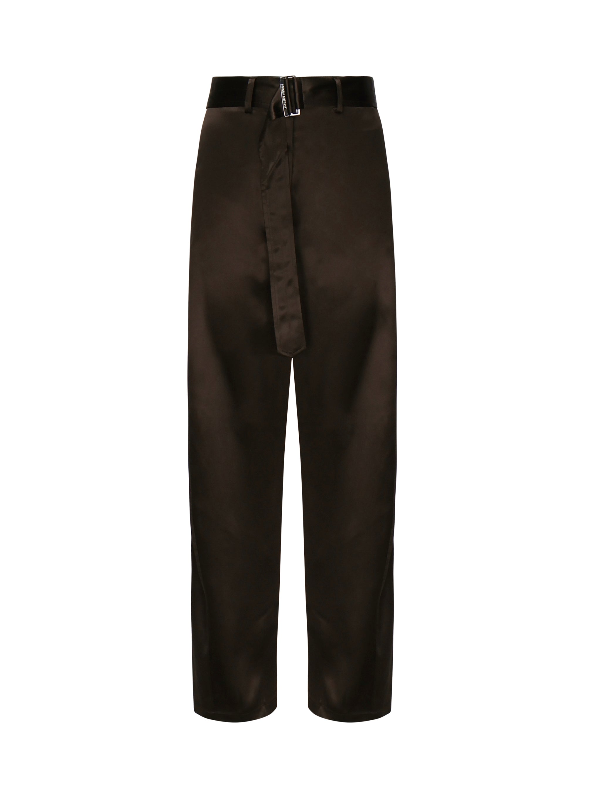 Pantaloni in cotone con cintura 1514250000 BROWN MAGDA BUTRYM 