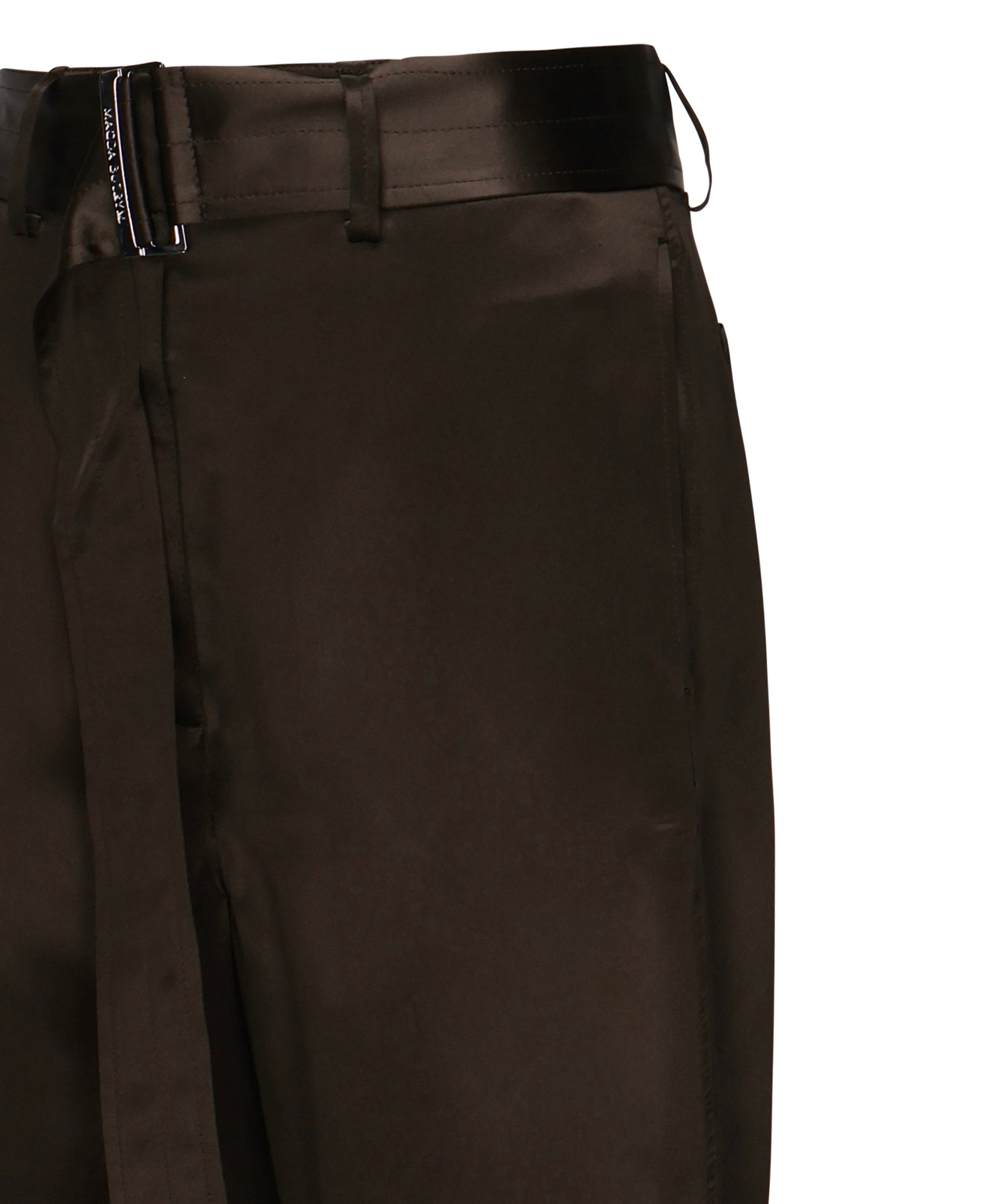 Pantaloni in cotone con cintura 1514250000 BROWN MAGDA BUTRYM 