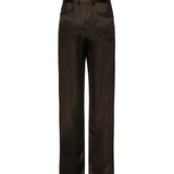 Pantaloni in cotone con cintura 1514250000 BROWN MAGDA BUTRYM 