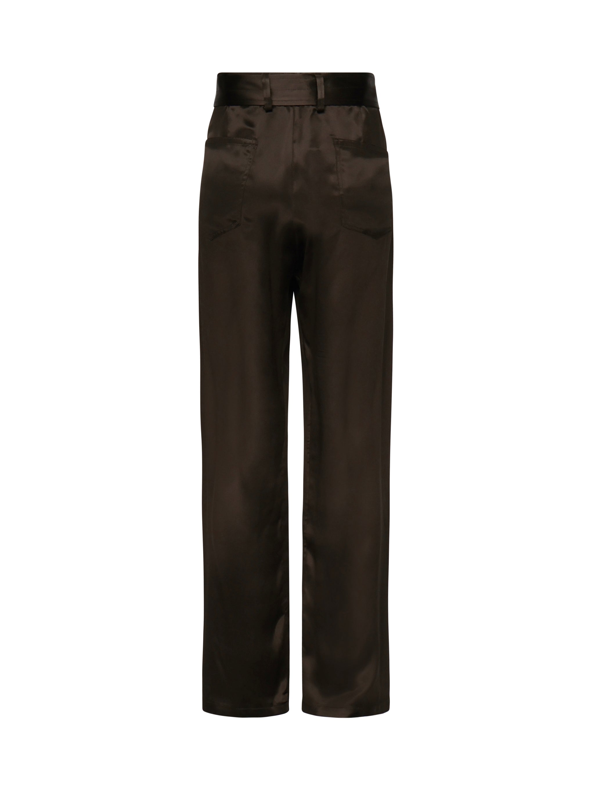 Pantaloni in cotone con cintura 1514250000 BROWN MAGDA BUTRYM 