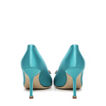Décolleté Hangisi con fibbia gioiello in raso 9XX0663 4444 MANOLO BLAHNIK 