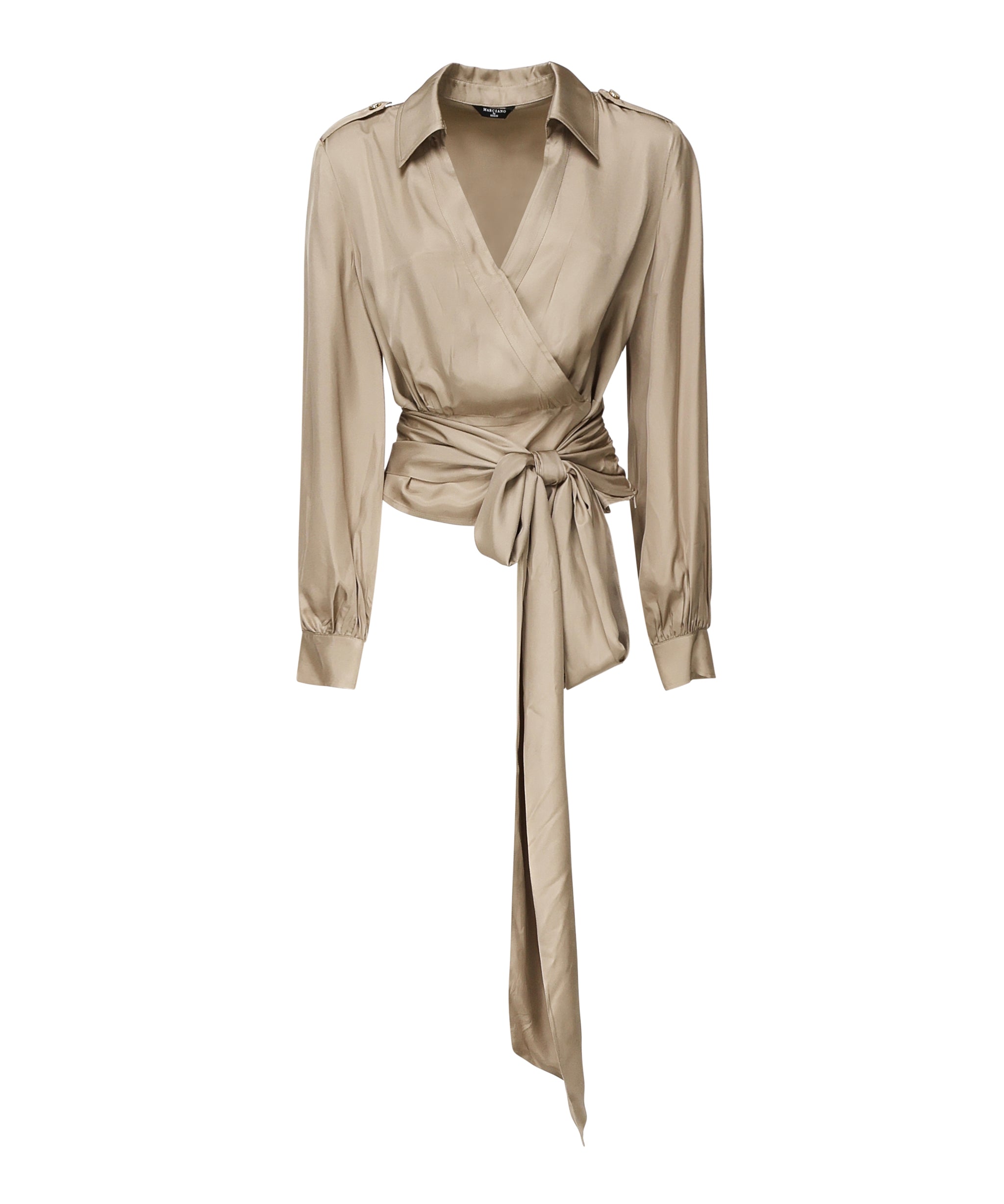 Blusa Linda Wrap 5GGH00 7246AG053 MARCIANO BY GUESS 