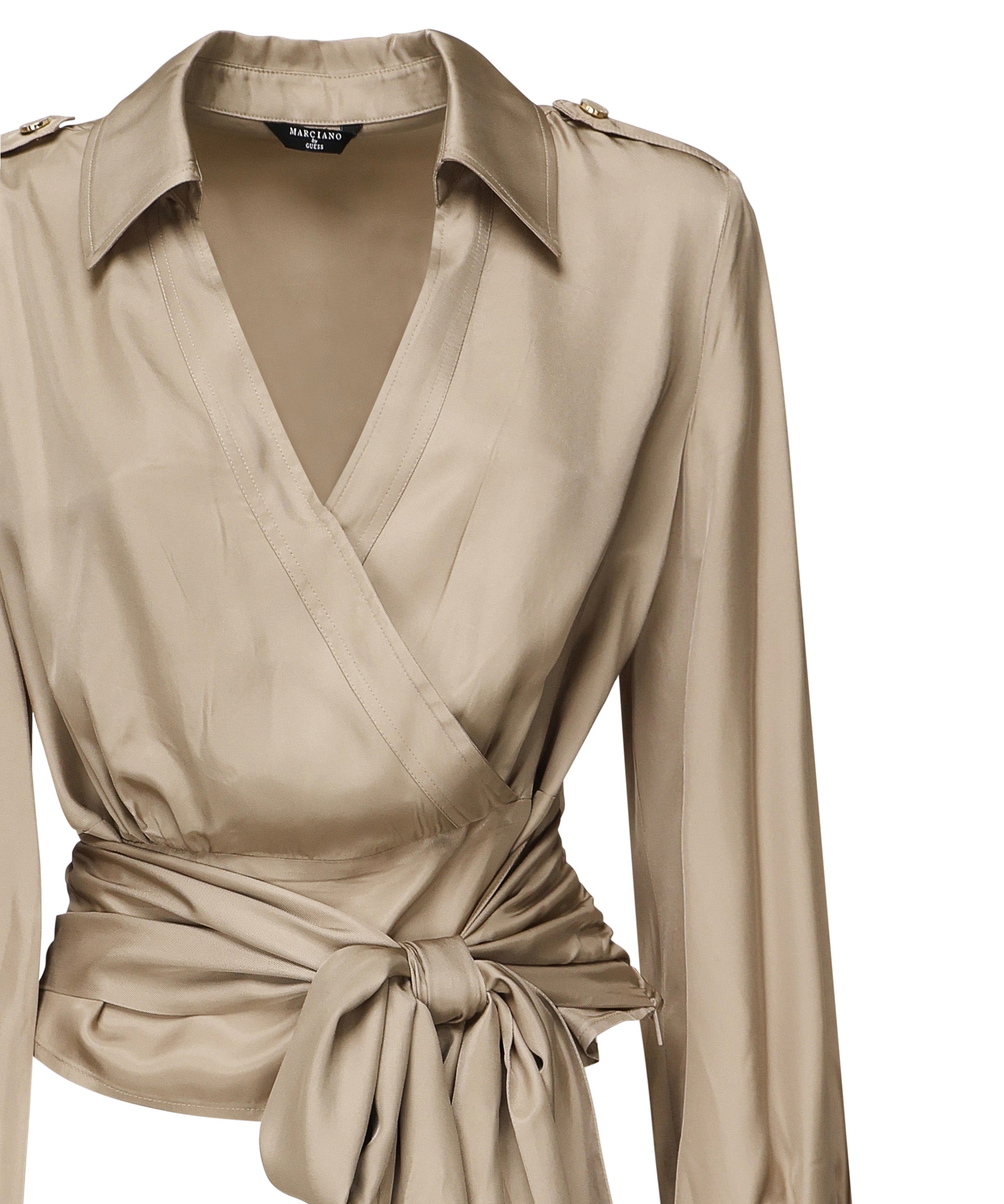 Blusa Linda Wrap 5GGH00 7246AG053 MARCIANO BY GUESS 
