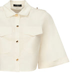 Camicia cropped con tasche 5GGH27 7315AG053 MARCIANO BY GUESS 