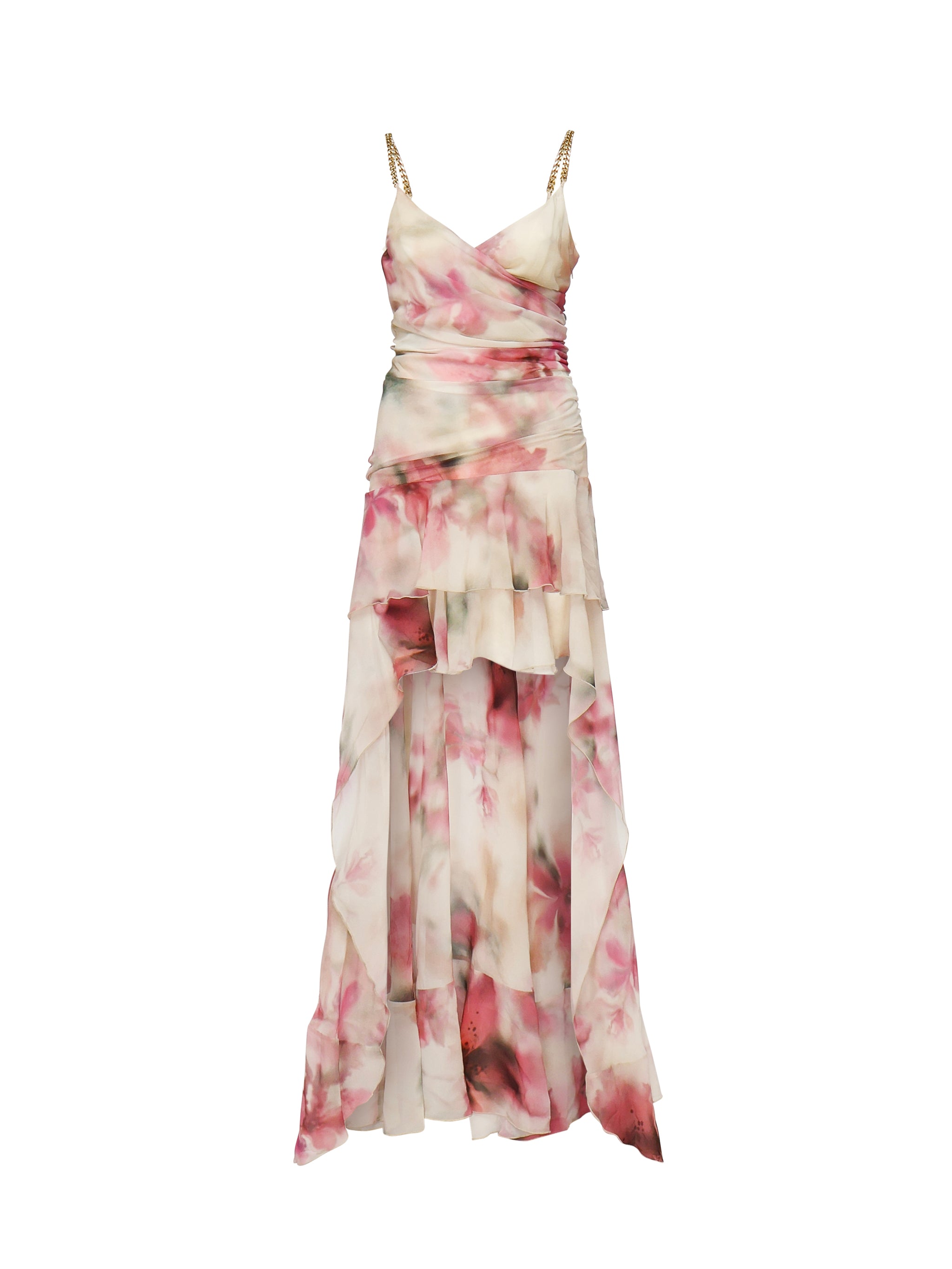 Abito lungo stampa floreale<BR/> 5GGK31 7310AP0JD MARCIANO BY GUESS 