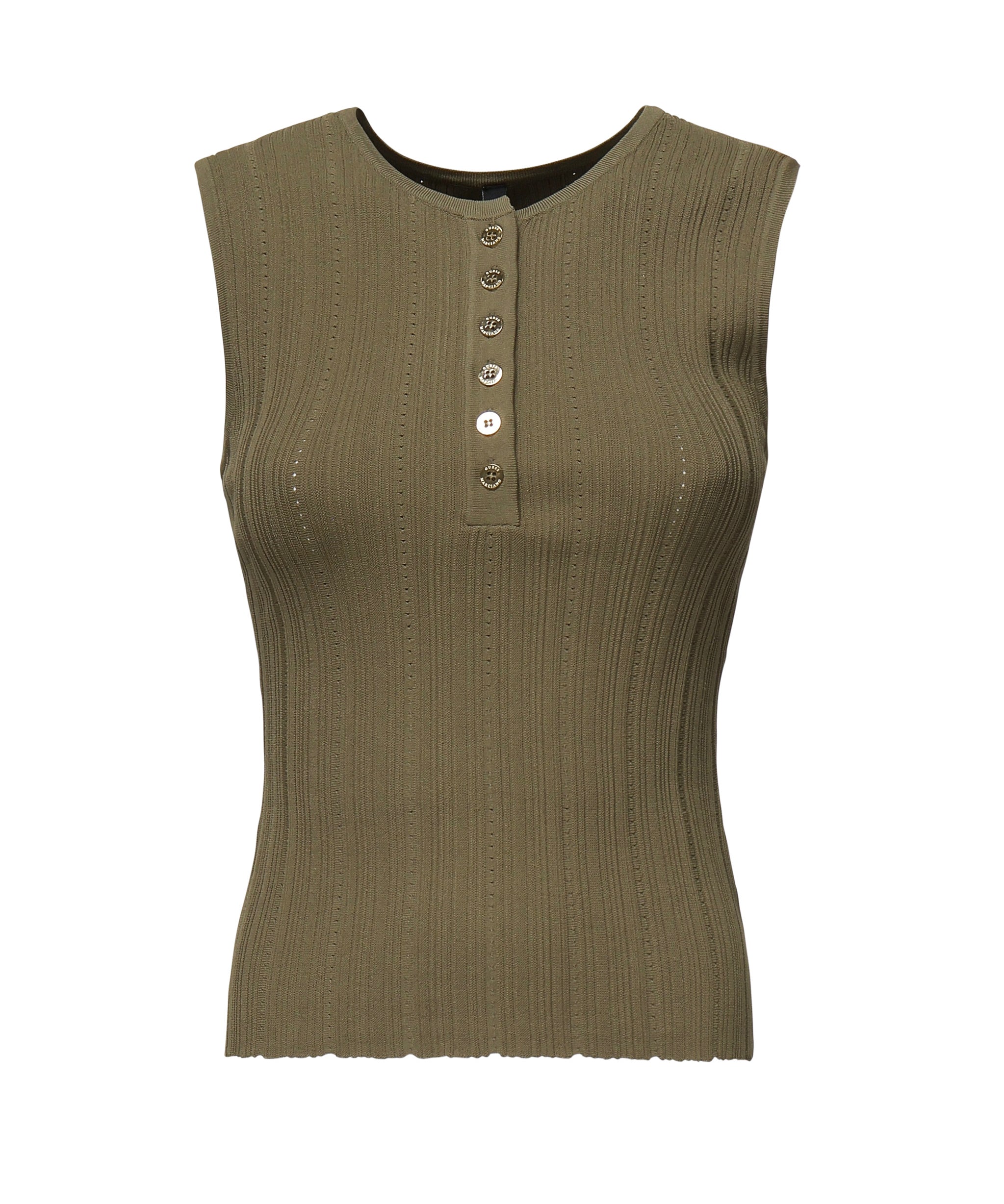 Top in maglia a costine "Giada" 5GGR04 5874ZG896 MARCIANO BY GUESS 
