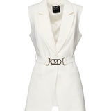 Gilet Becky con cintura 5RGN03 7115AMCDM MARCIANO BY GUESS 