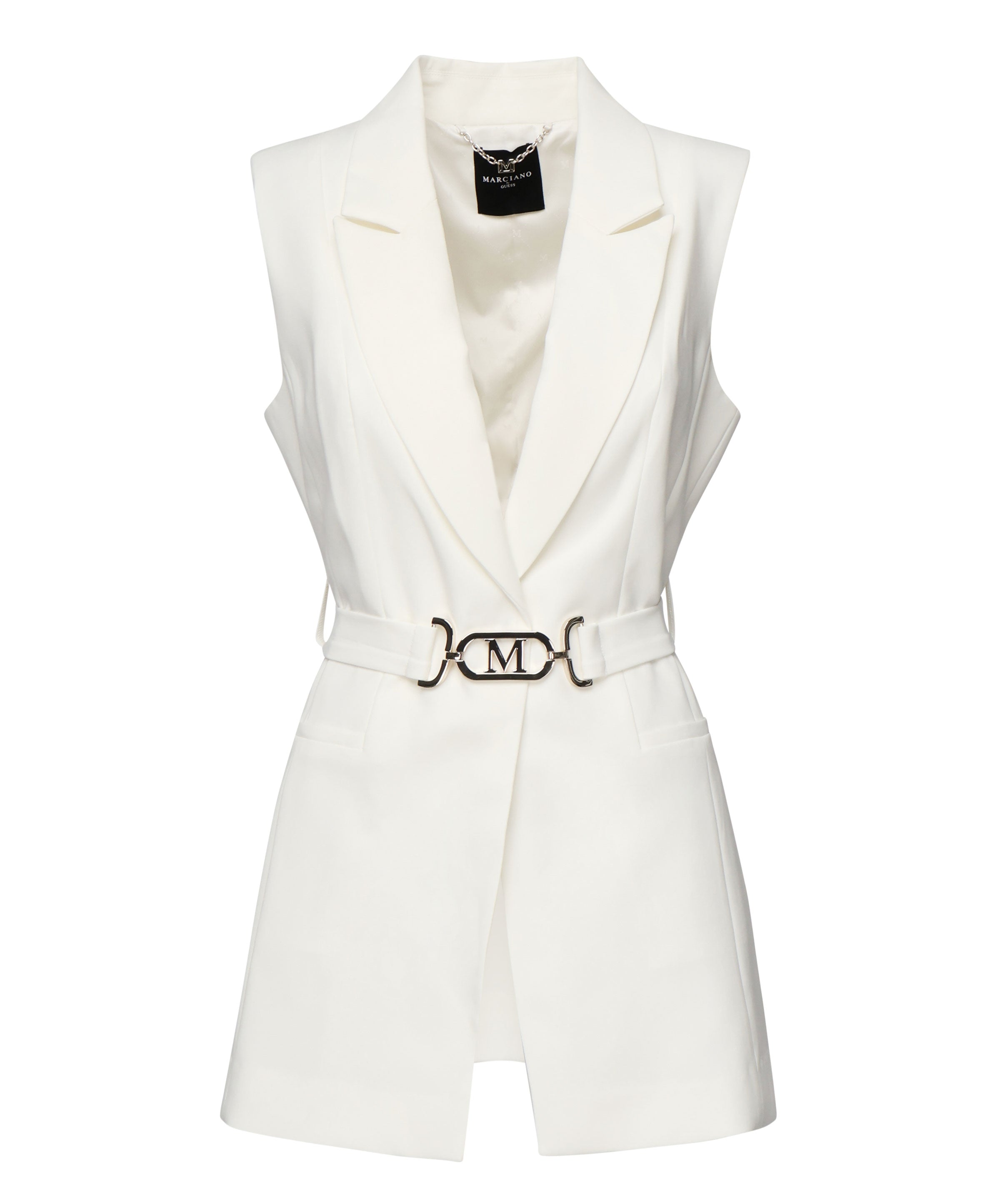 Gilet Becky con cintura 5RGN03 7115AMCDM MARCIANO BY GUESS 