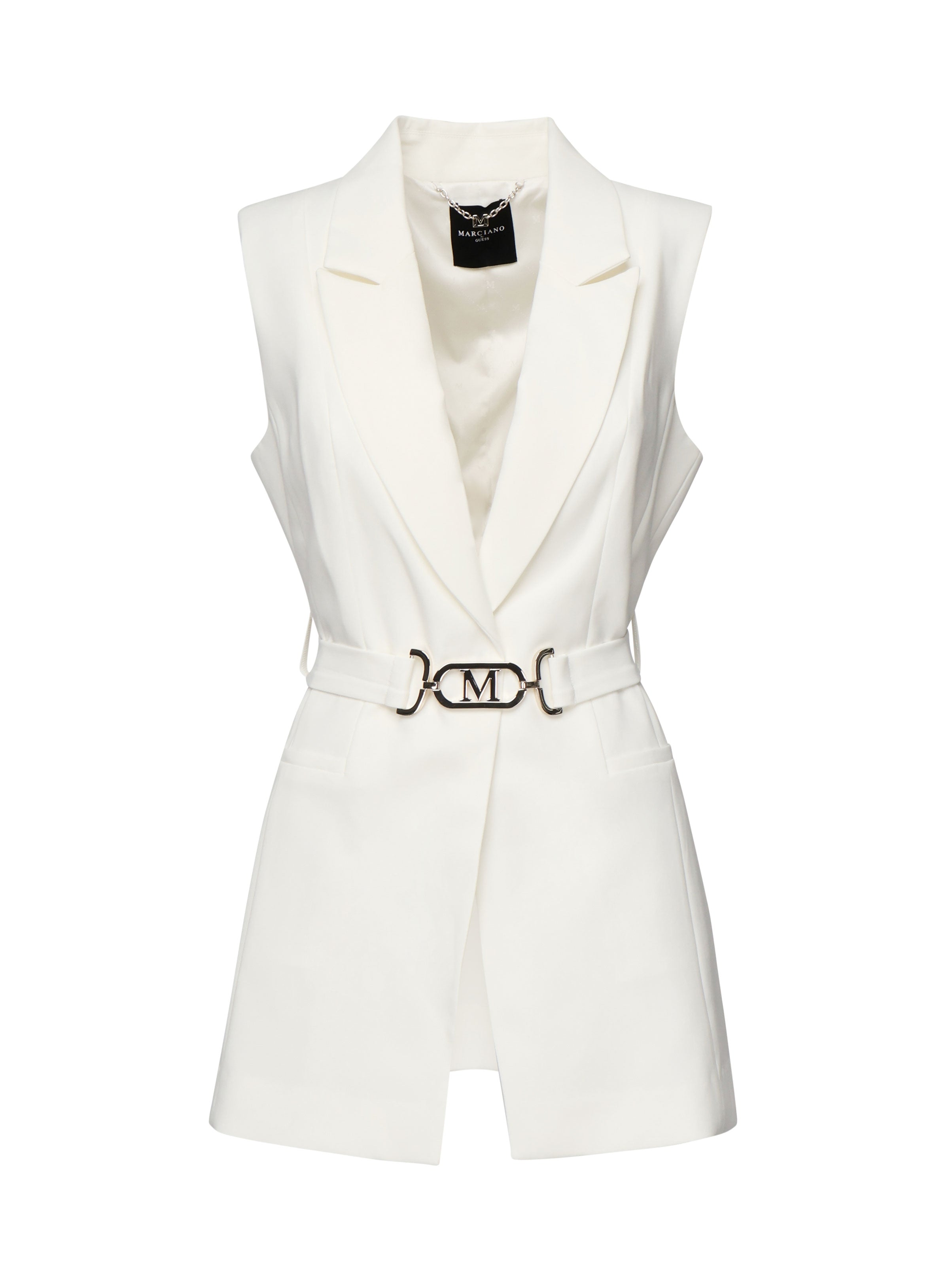 Gilet Becky con cintura 5RGN03 7115AMCDM MARCIANO BY GUESS 