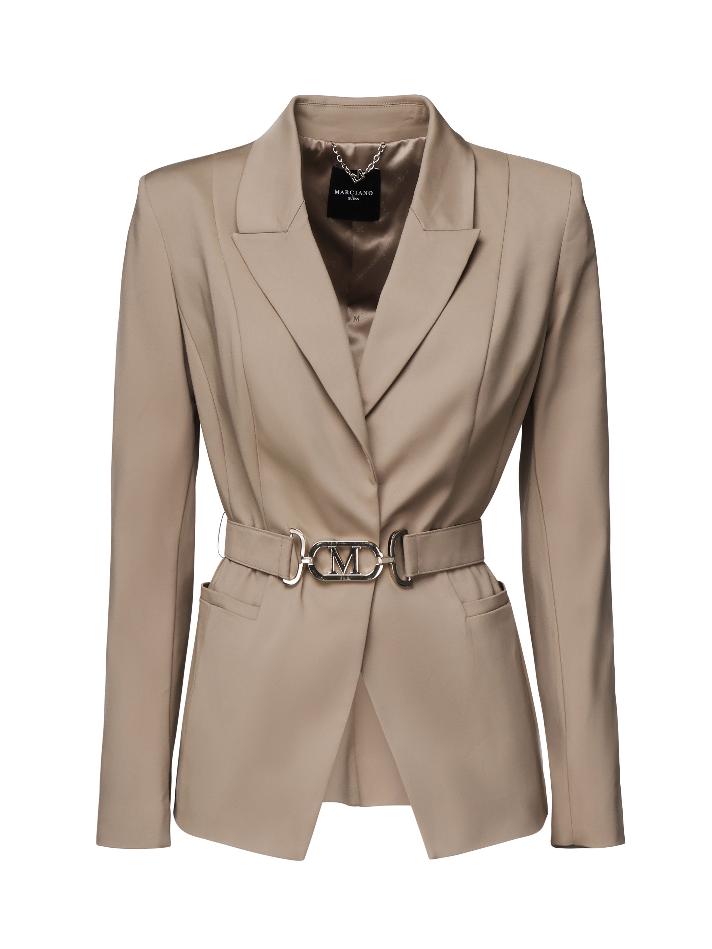 Giacca Shayla con cintura 5RGN04 9544ZG1K8 MARCIANO BY GUESS 