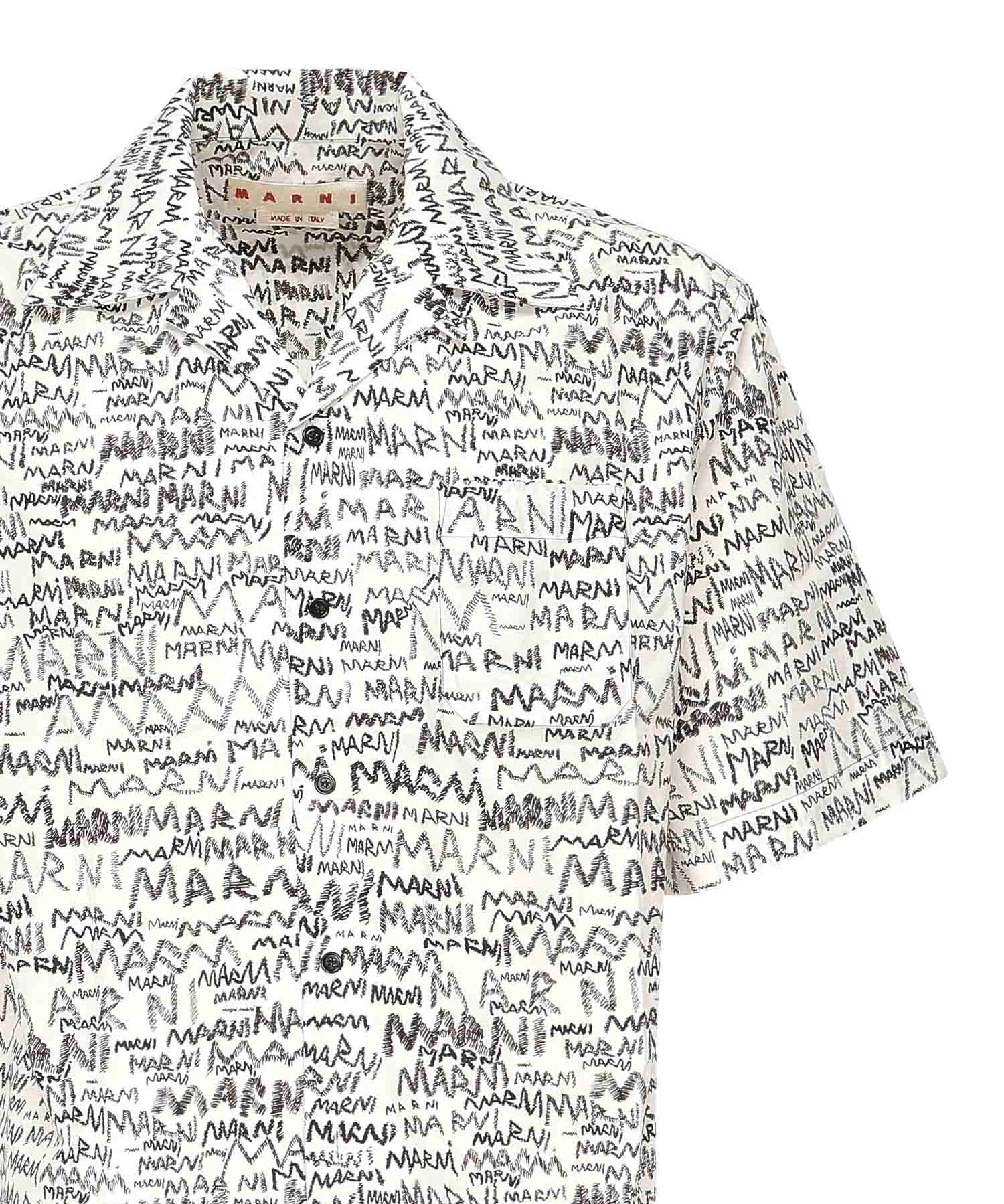 Camicia bowling scribble<BR/> CUMU0213A5 UTC464MPW01 MARNI 