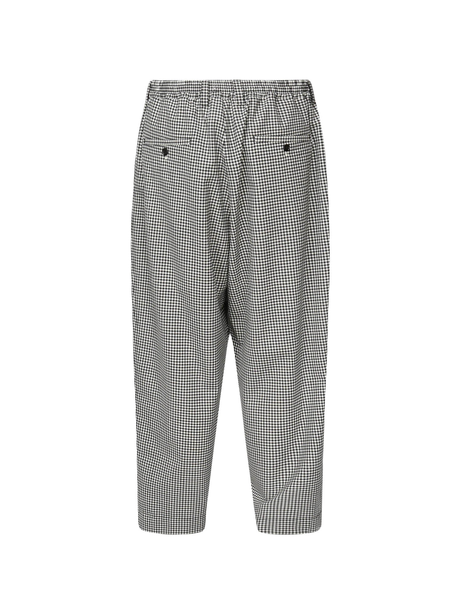 Pantaloni in lana a quadri PUMU0017A4 UTP787CHN99 MARNI 