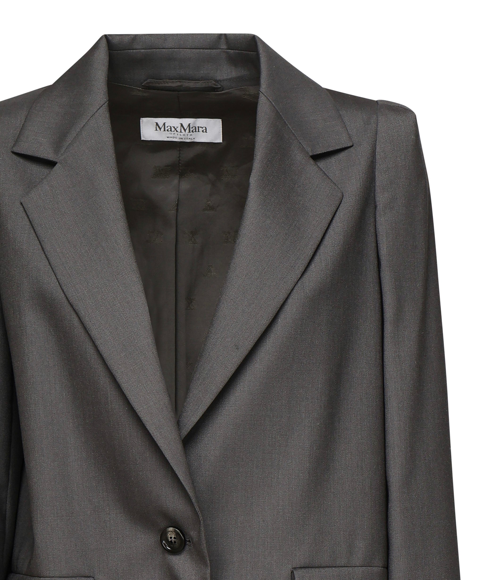 BLAZER MONOPETTO IN LANA, MOHAIR E SETA "EBRIDI" 2511041253600 015 MAX MARA 