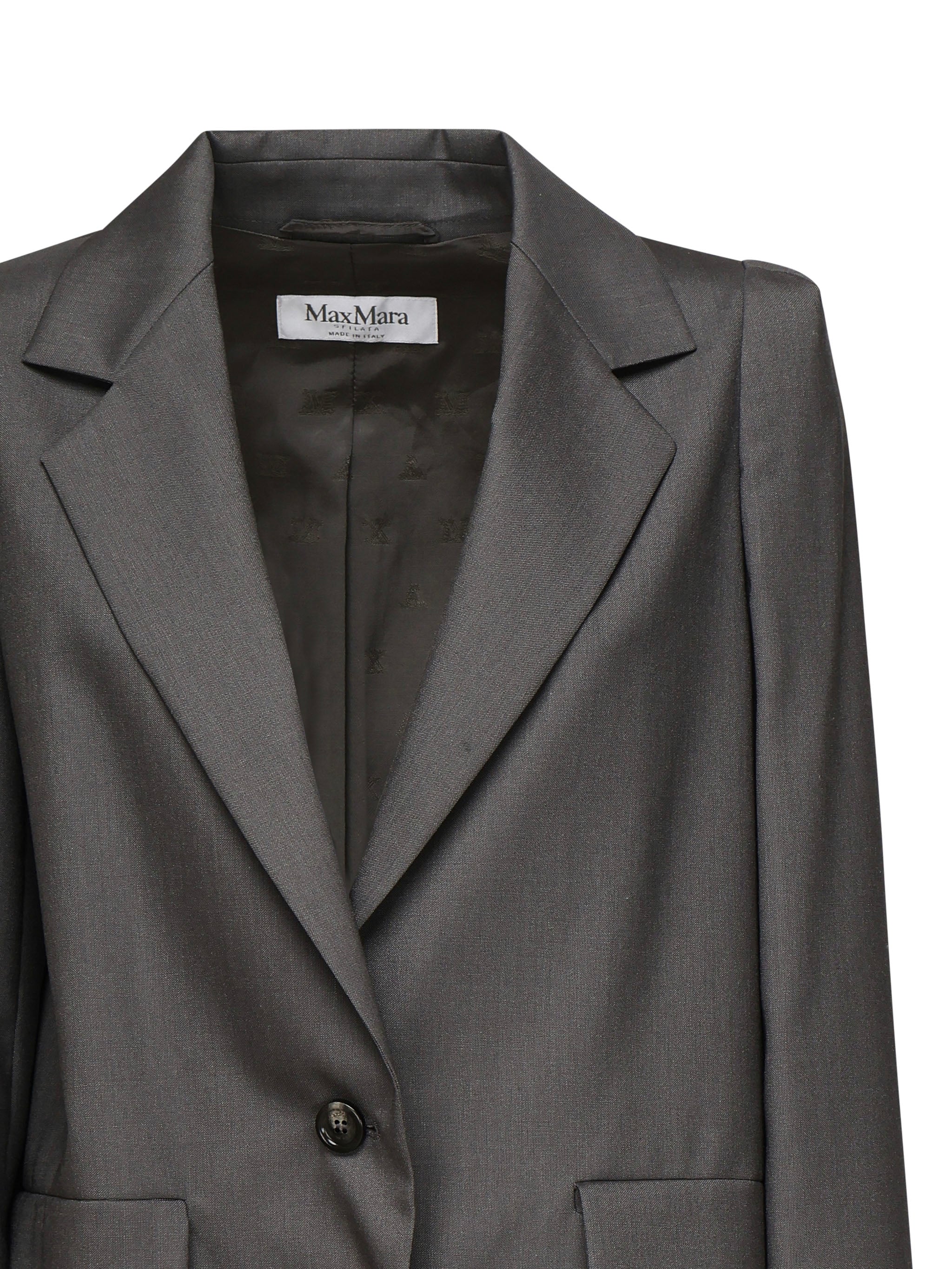 BLAZER MONOPETTO IN LANA, MOHAIR E SETA "EBRIDI" 2511041253600 015 MAX MARA 
