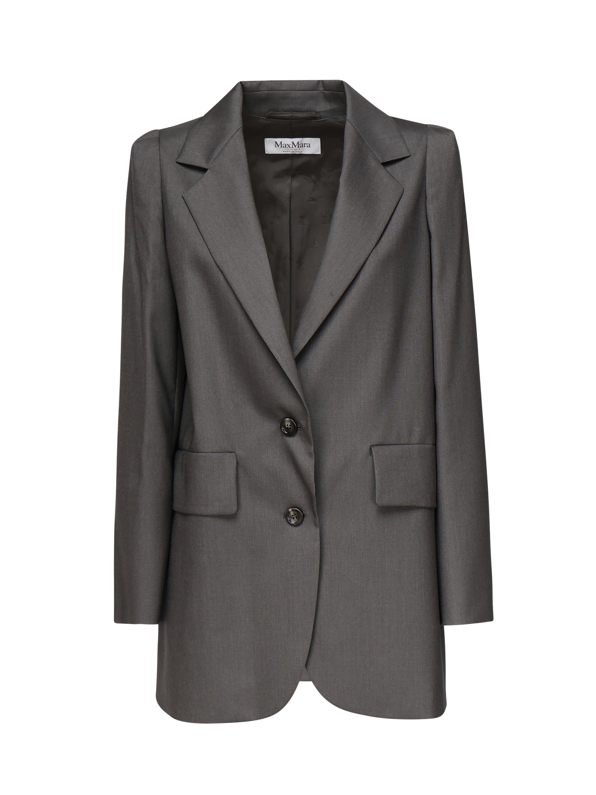 BLAZER MONOPETTO IN LANA, MOHAIR E SETA "EBRIDI" 2511041253600 015 MAX MARA 