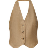 Gilet Sauro in lino 2511151012600 001 MAX MARA 