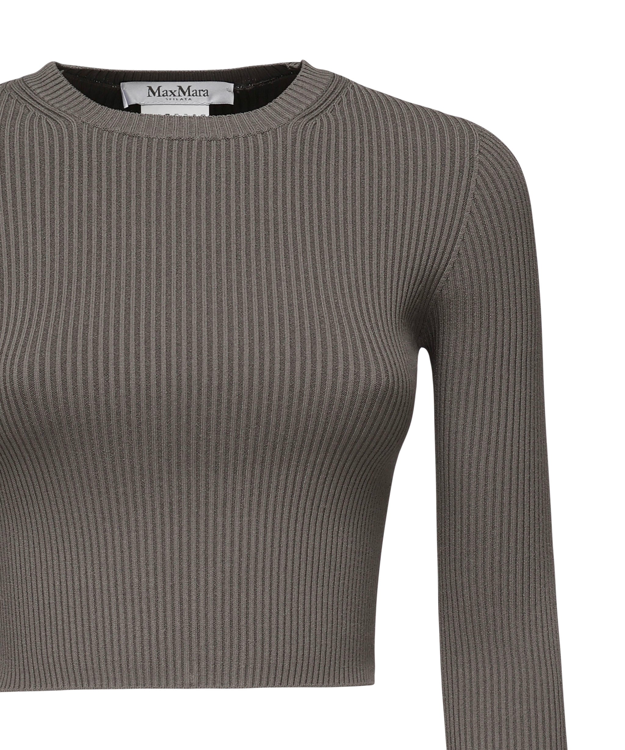 Maglia crop in viscosa crêpe 2511361243600 013 MAX MARA 