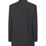 Blazer doppiopetto in lana gessata 2521046021600 002 MAX MARA 