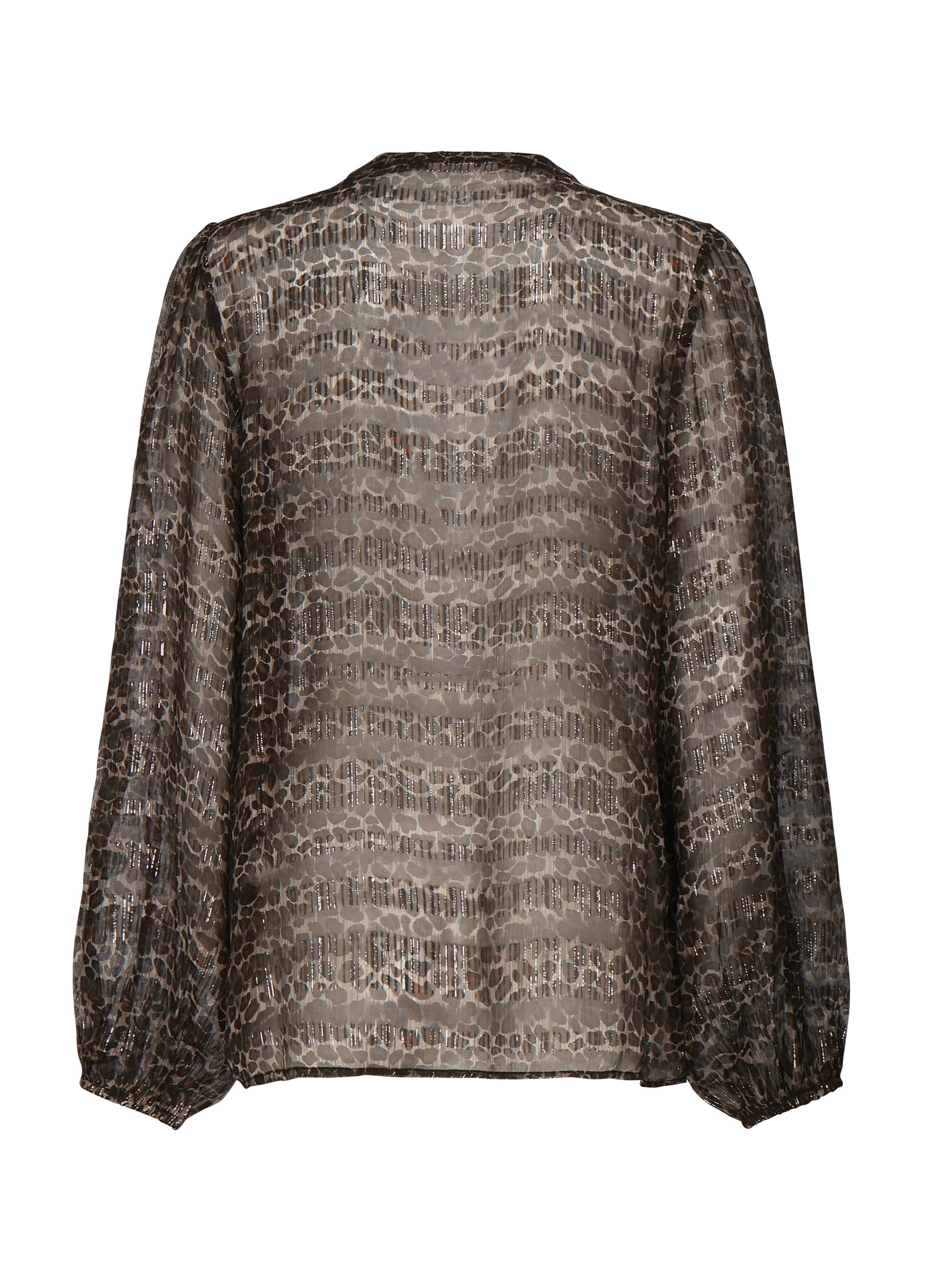 Blusa Harper in seta con stampa animalier HRP001 03047H MC2 SAINT BARTH 