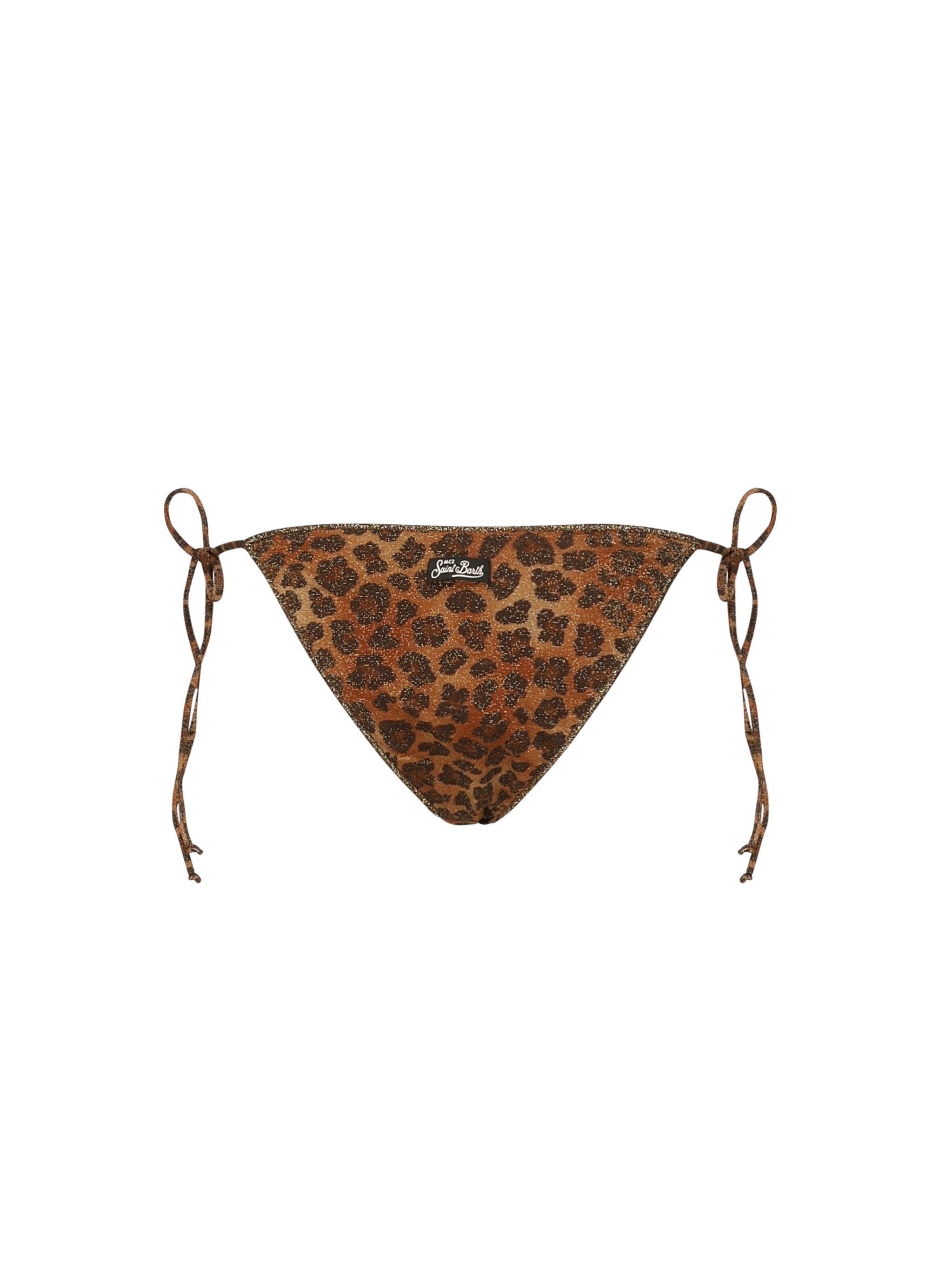 Slip mare in lurex con stampa animalier MRL0010 01433H MC2 SAINT BARTH 